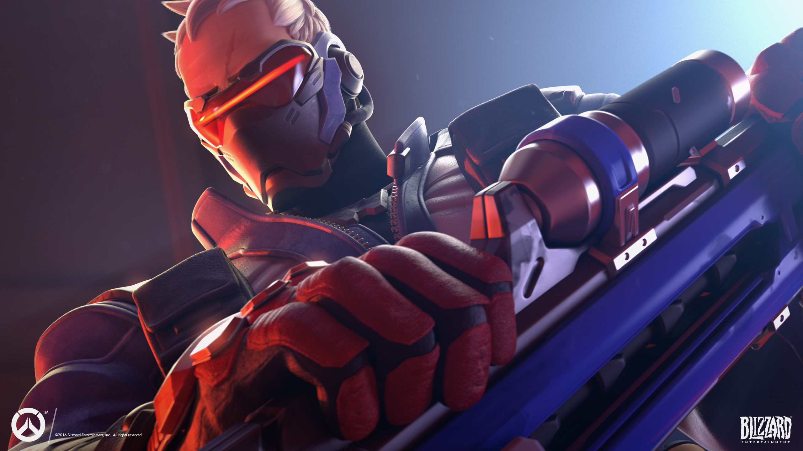 Soldato: 76, Overwatch, Fucile, Primo piano, 2K, sfondo per portatile