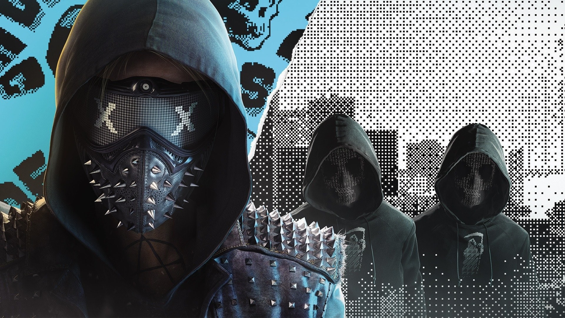 Wrench, Watch Dogs 2, DedSec, Maschera, 1920x1080, immagine di sfondo
