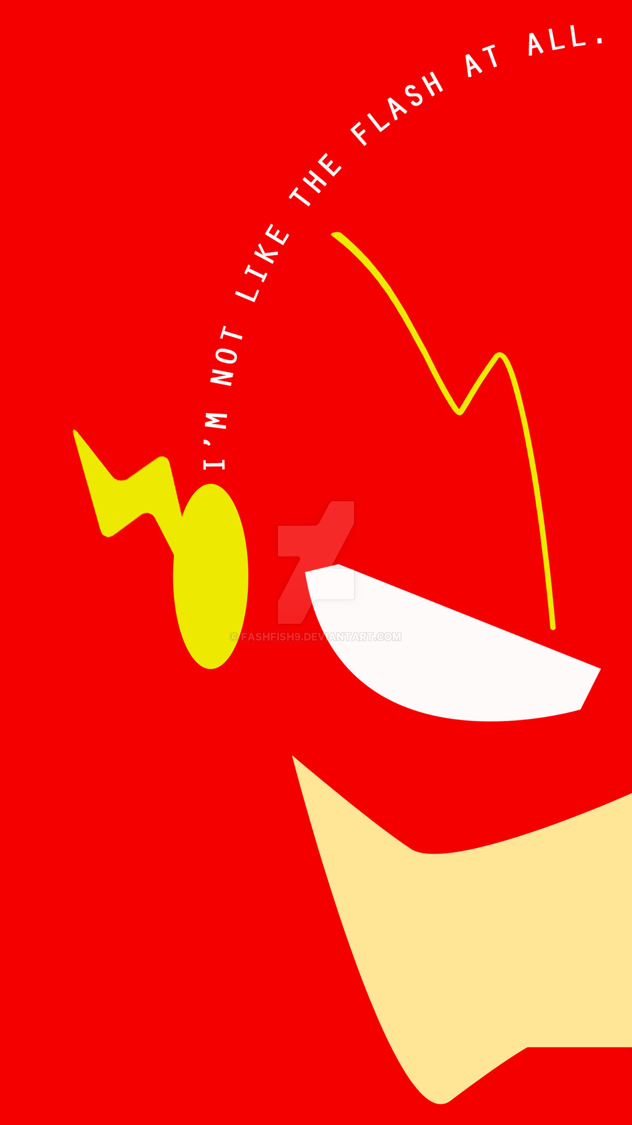 Flash, Minimalismo, Rosso, Citazione, sfondo per iPhone e Android