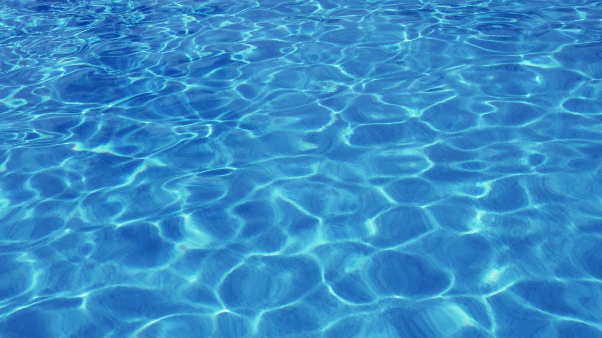 Acqua della piscina, Caustiche, Blu, 16:9 Full HD, sfondo widescreen