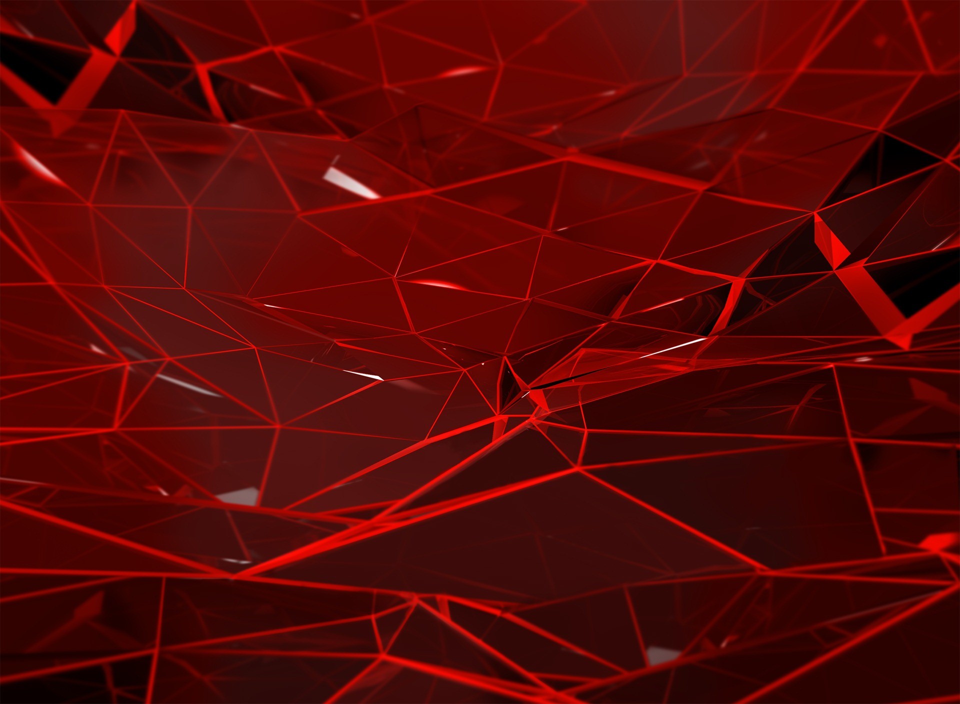 Poligoni, Linee, Rosso, Astratto, Full HD, sfondo Windows 11