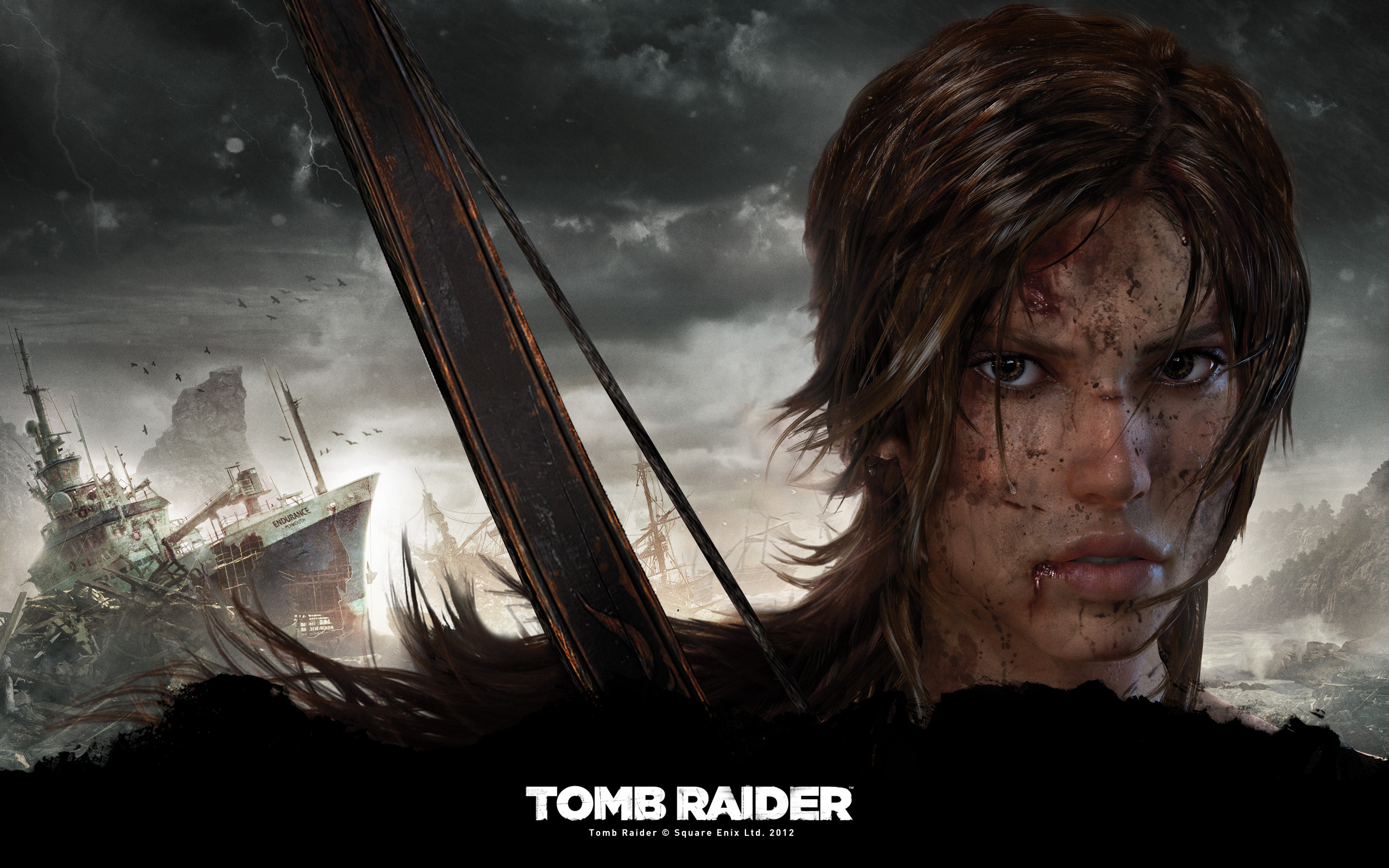 Lara Croft, Tomb Raider, Naufragio, Videogioco, 2K, immagine di sfondo iMac