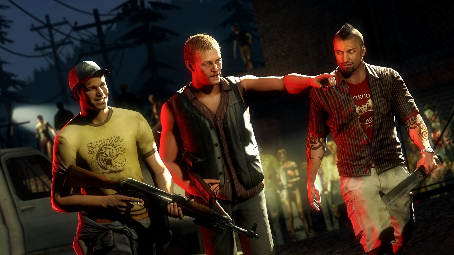 Daryl Dixon, Merle Dixon, The Walking Dead: Survival Instinct, Videogioco, Notte, sfondo 1080p