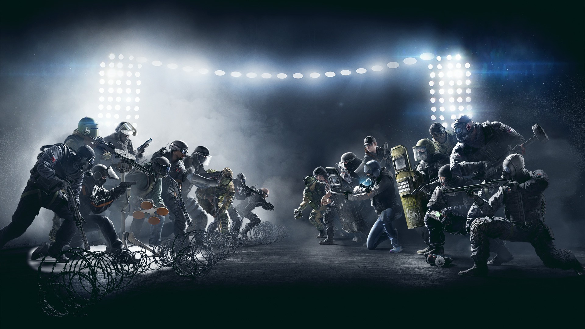 Tom Clancy's Rainbow Six Siege, Operatori, Squadre, Riflettori, 16:9 Full HD, wallpaper widescreen