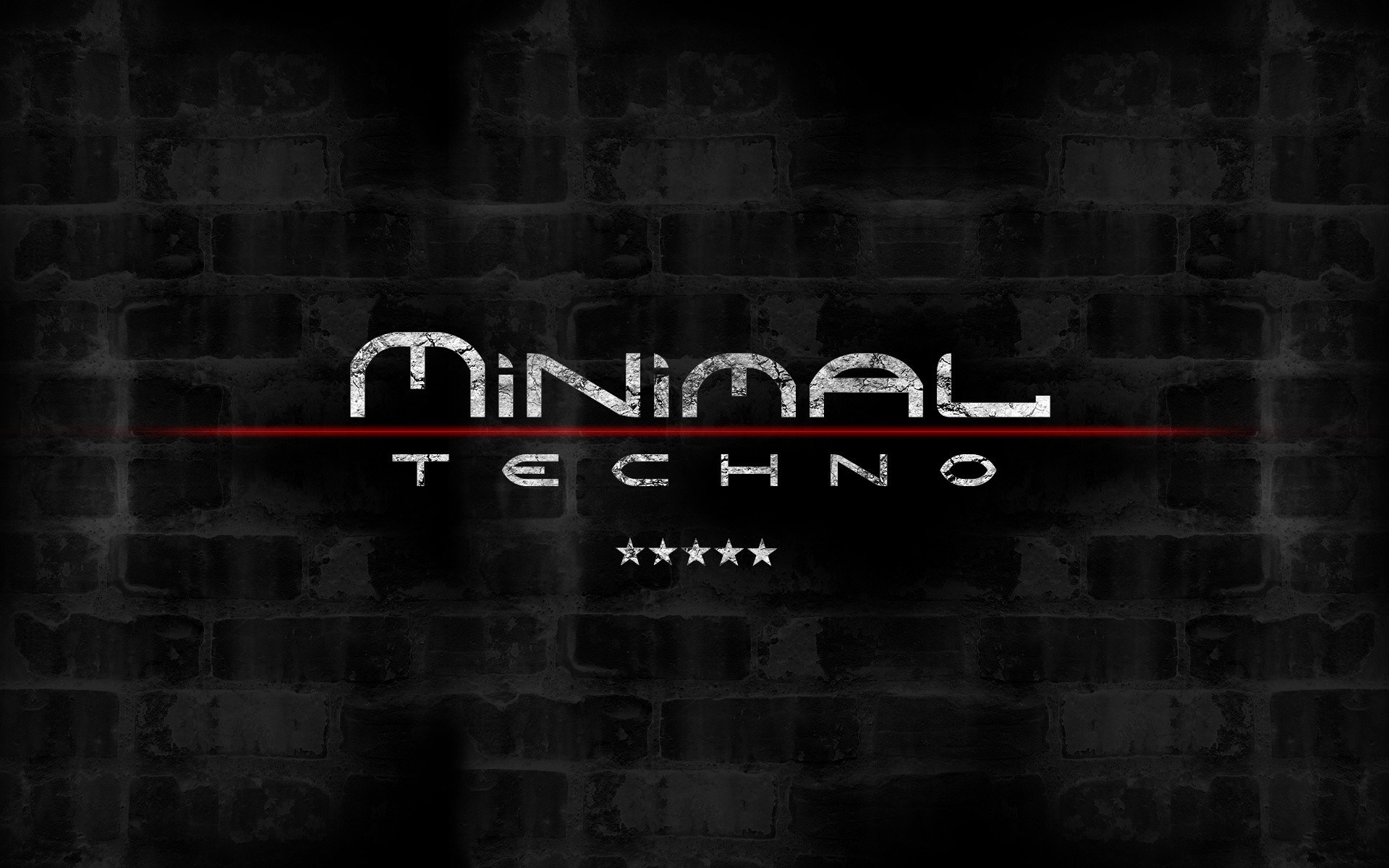 Minimal Techno, Muro di mattoni, Scritta, 1920x1200, sfondo MacBook Pro