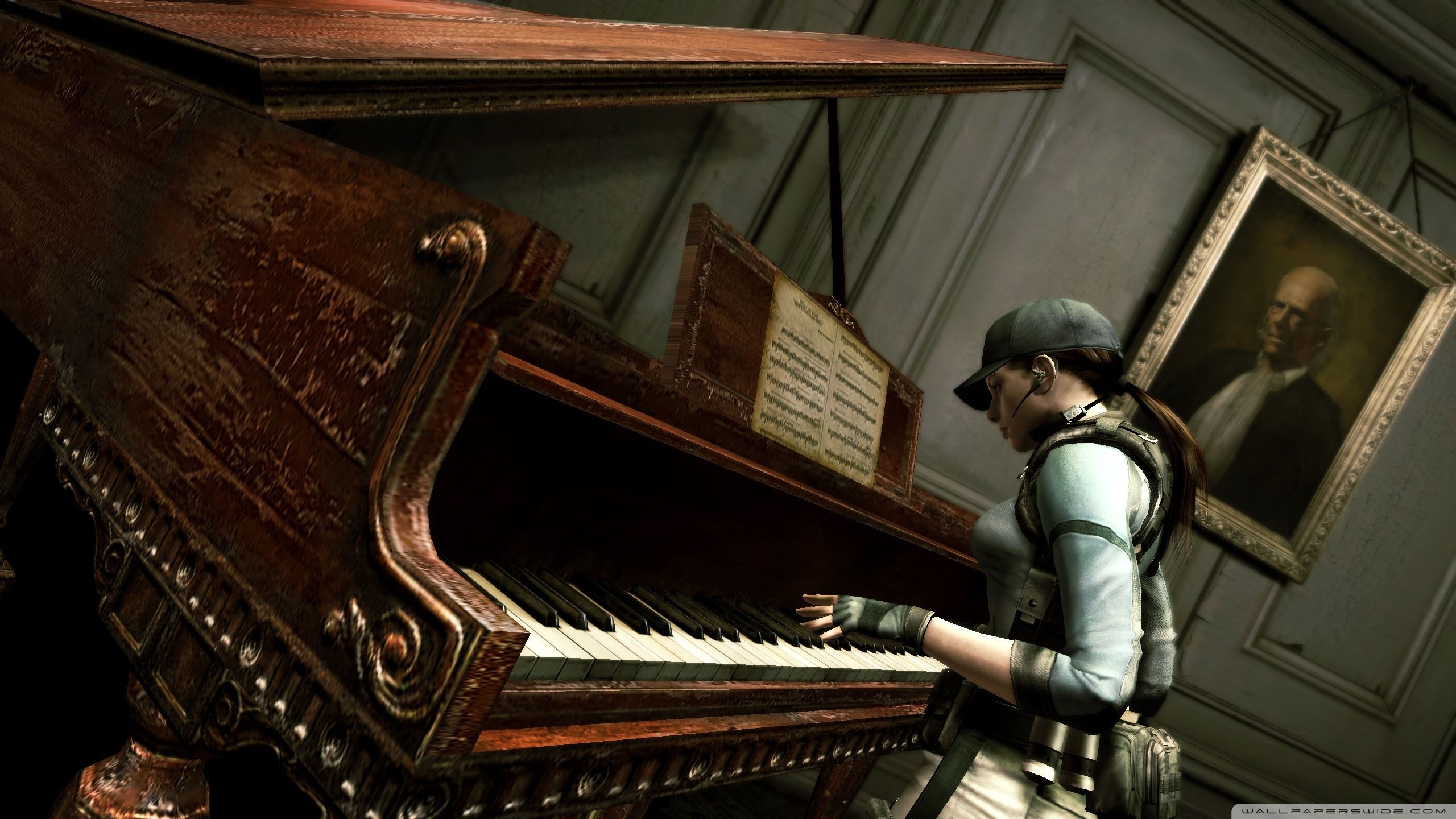 Resident Evil 5, Jill Valentine, Pianoforte, Videogioco, 2K, sfondo per PC