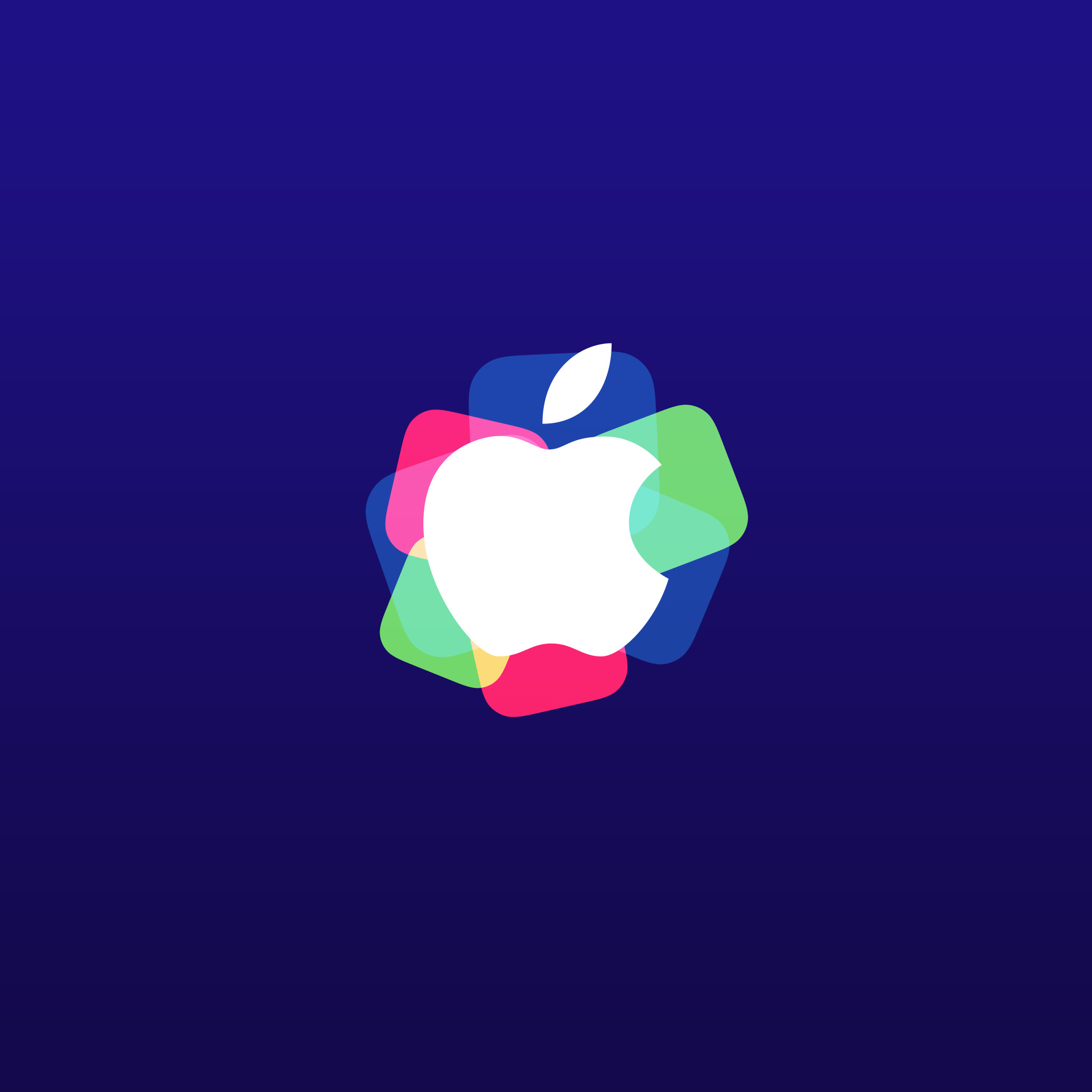 Logo Apple, Evento Apple settembre 2015, Blu, Full HD, sfondo per iPad e tablet