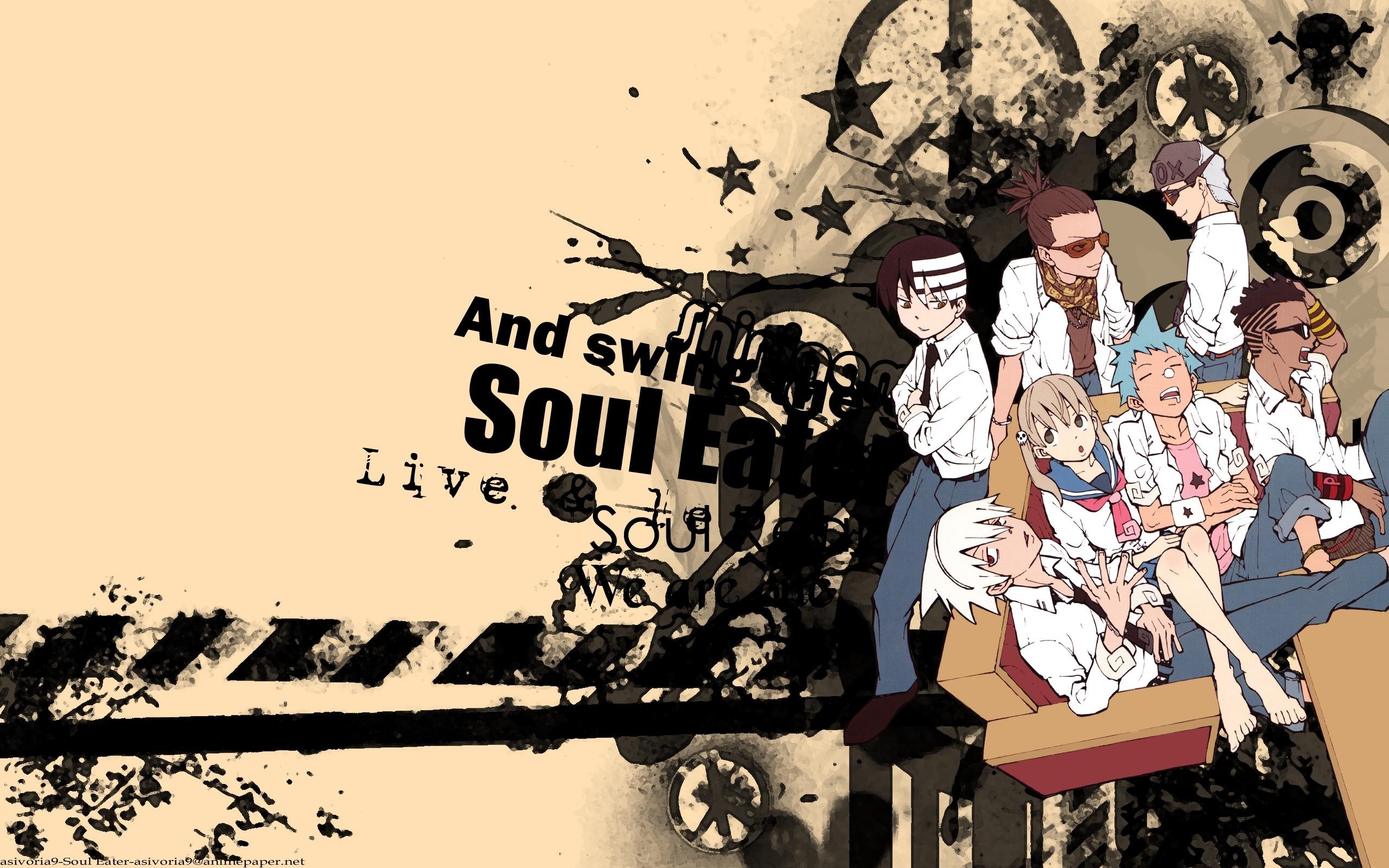 Soul Eater, Personaggi, Anime, Grunge, 2K, wallpaper desktop