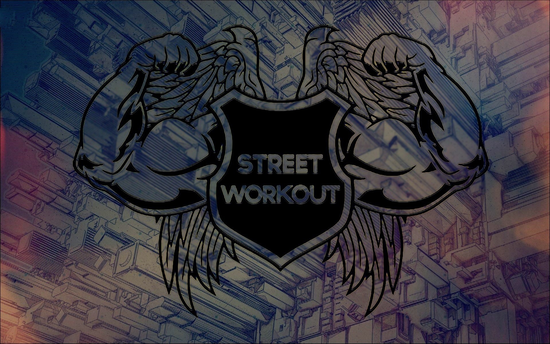 Street Workout, Logo, Ali, Arte grafica, Full HD, sfondo Windows 11