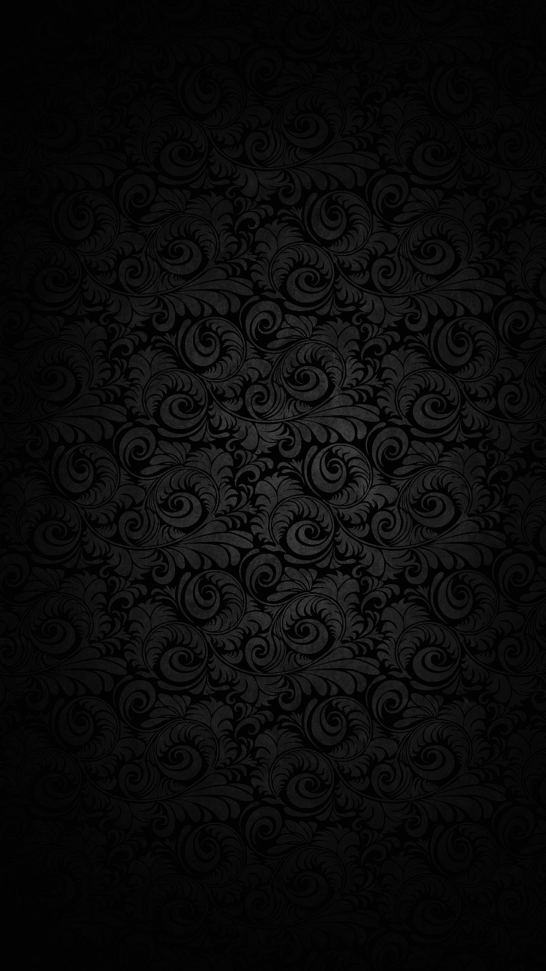 Motivo damascato, Nero, Texture, sfondo per il tuo smartphone