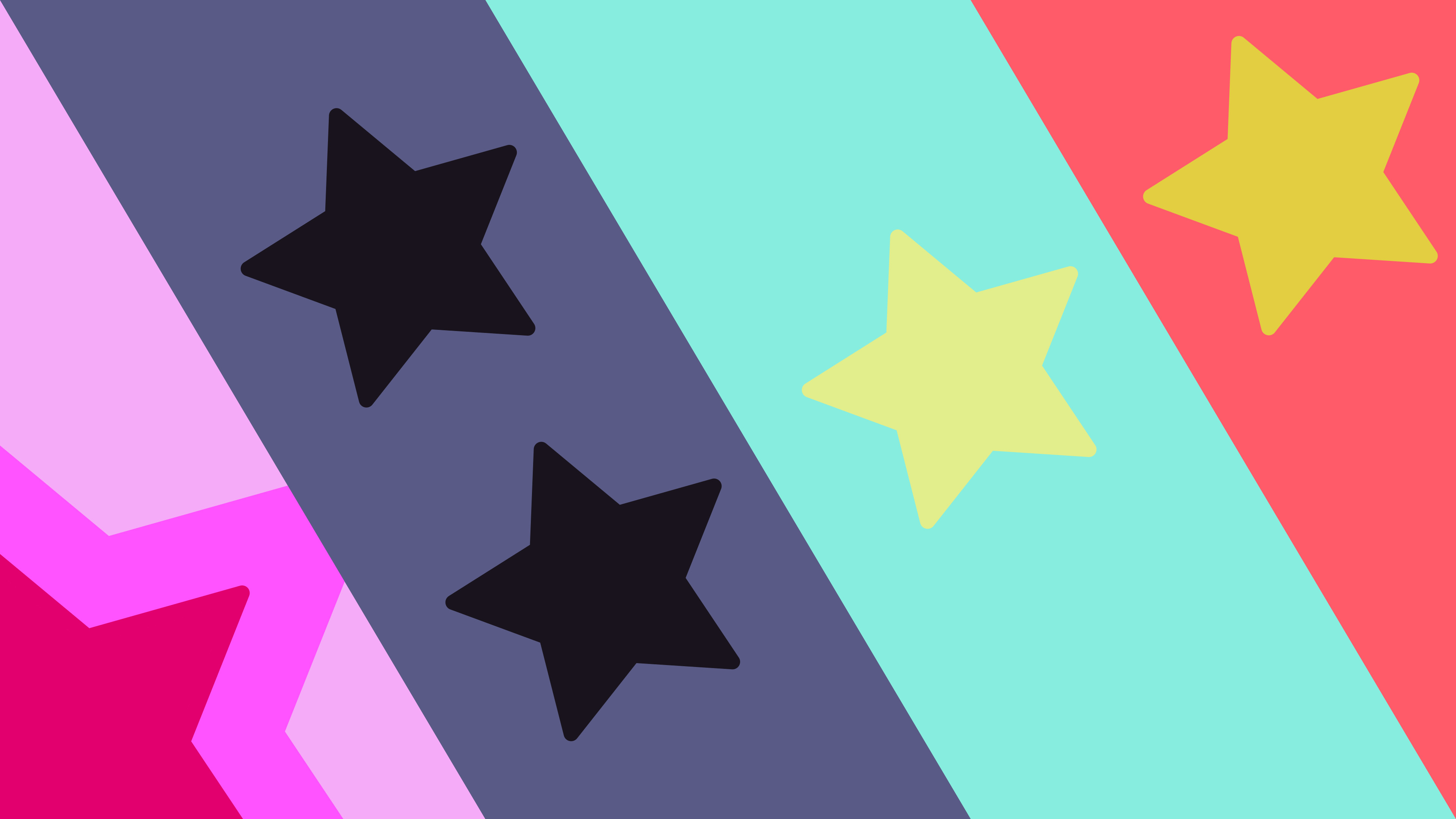 Steven Universe, Stelle, Strisce colorate, Minimalista, 4K, sfondo per portatile