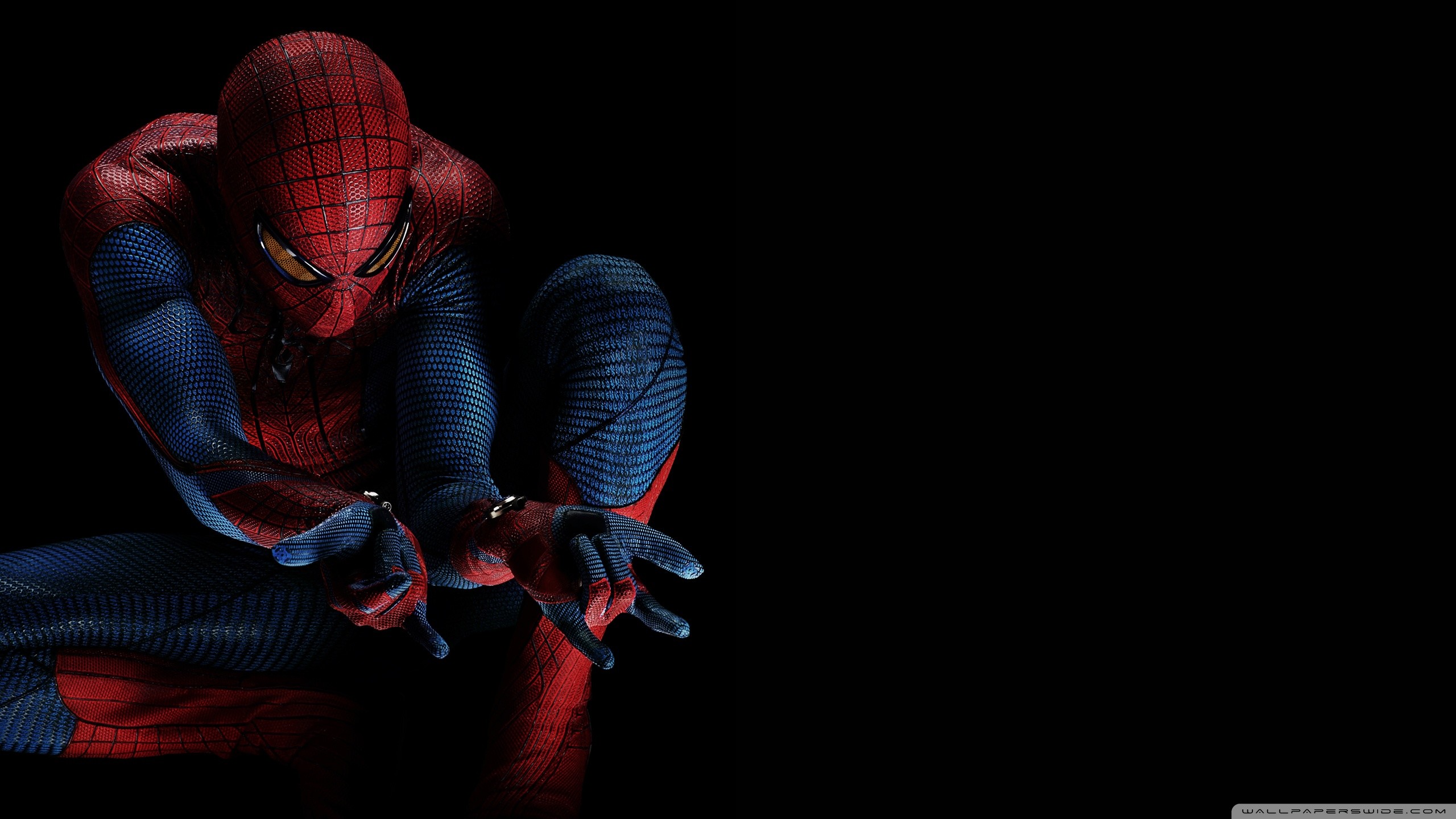 The Amazing Spider-Man, Spider-Man, Marvel, Sfondo nero, 2K, wallpaper per desktop