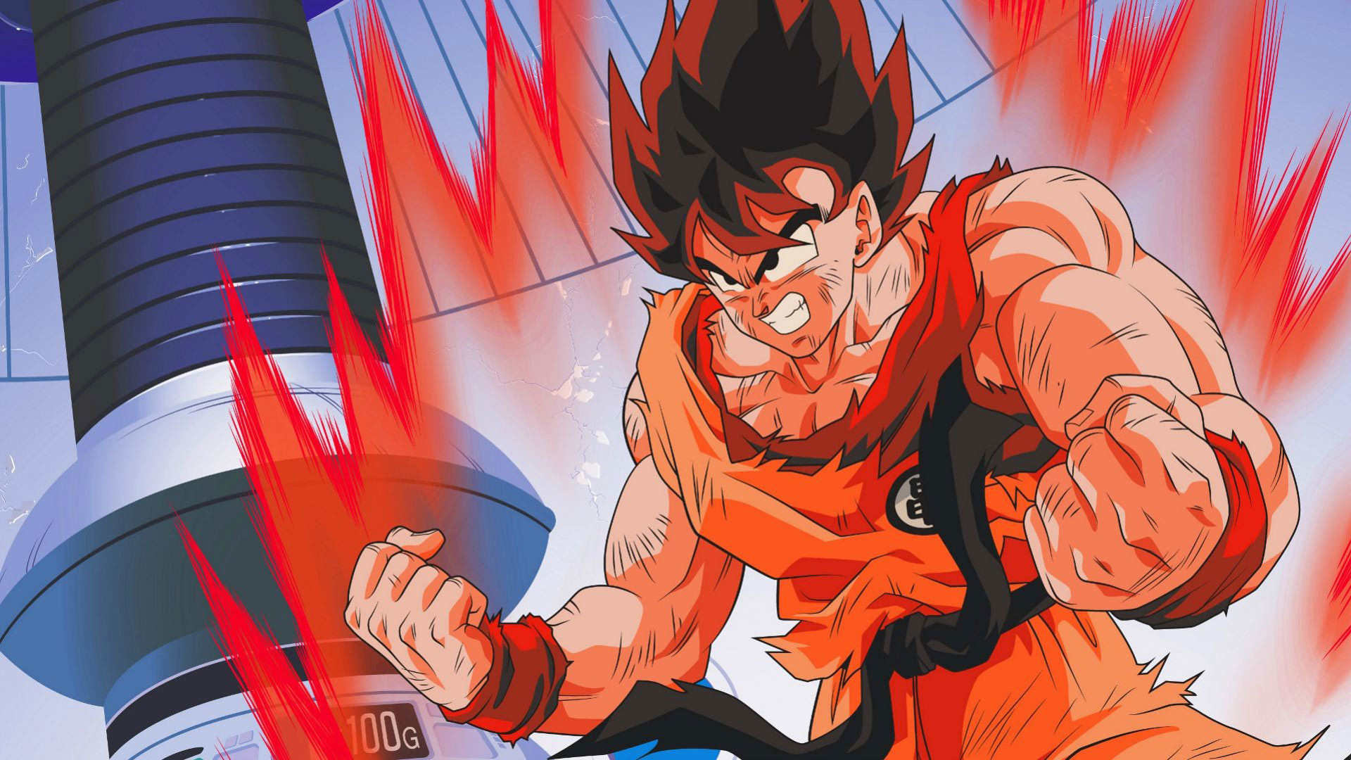 Son Goku, Dragon Ball, Allenamento, Anime, Muscoli, Full HD, sfondo Windows 11