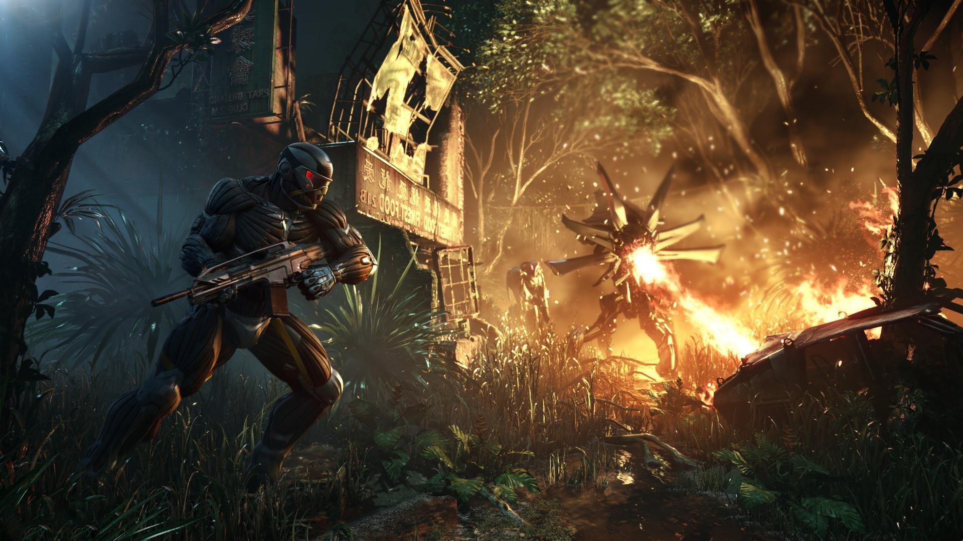 Crysis 3, Nanosuit, Giungla, Full HD, sfondo per portatile