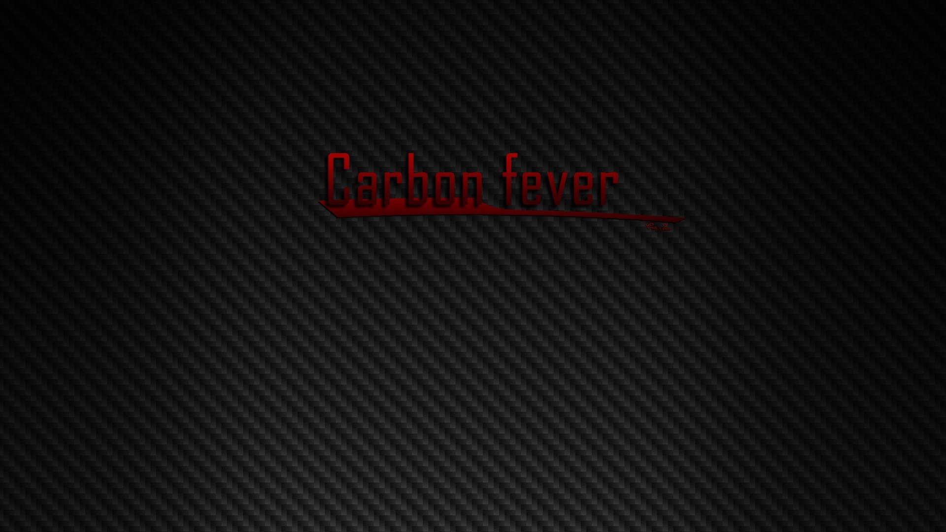 Carbon Fever, Fibra di carbonio, Scritta rossa, Nero, 1920x1080, immagine di sfondo