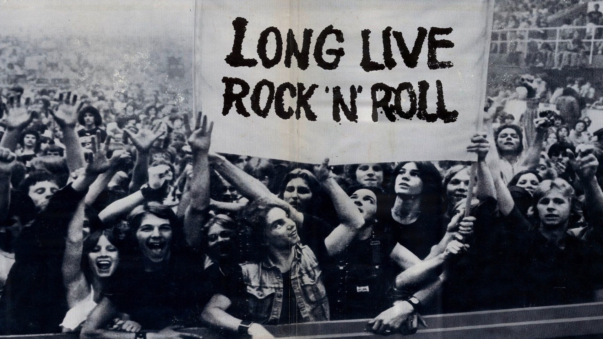 Long Live Rock 'n' Roll, Pubblico, Concerto, Bianco e nero, 16:9 Full HD, sfondo widescreen
