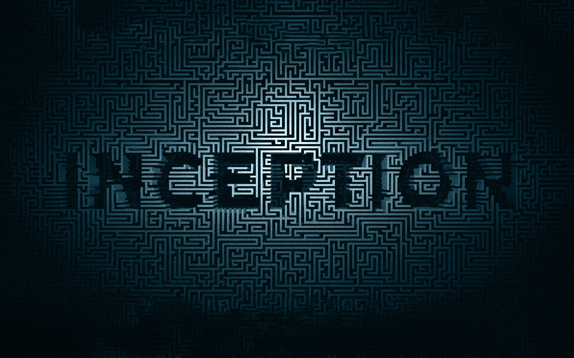 Inception, Labirinto, Tipografia, Blu scuro, 1920x1200, immagine di sfondo