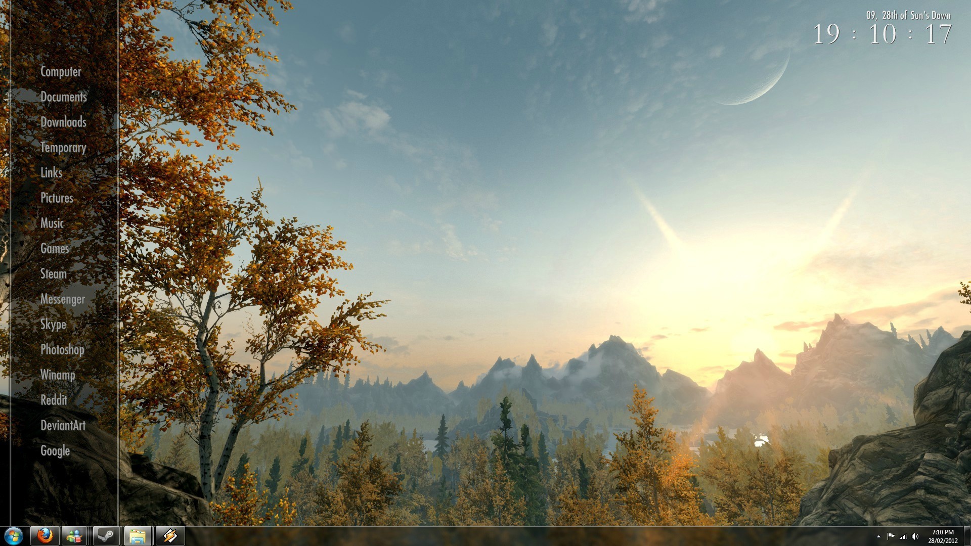 The Elder Scrolls V: Skyrim, The Rift, Autunno, Tramonto, 1920x1080, sfondo per PC