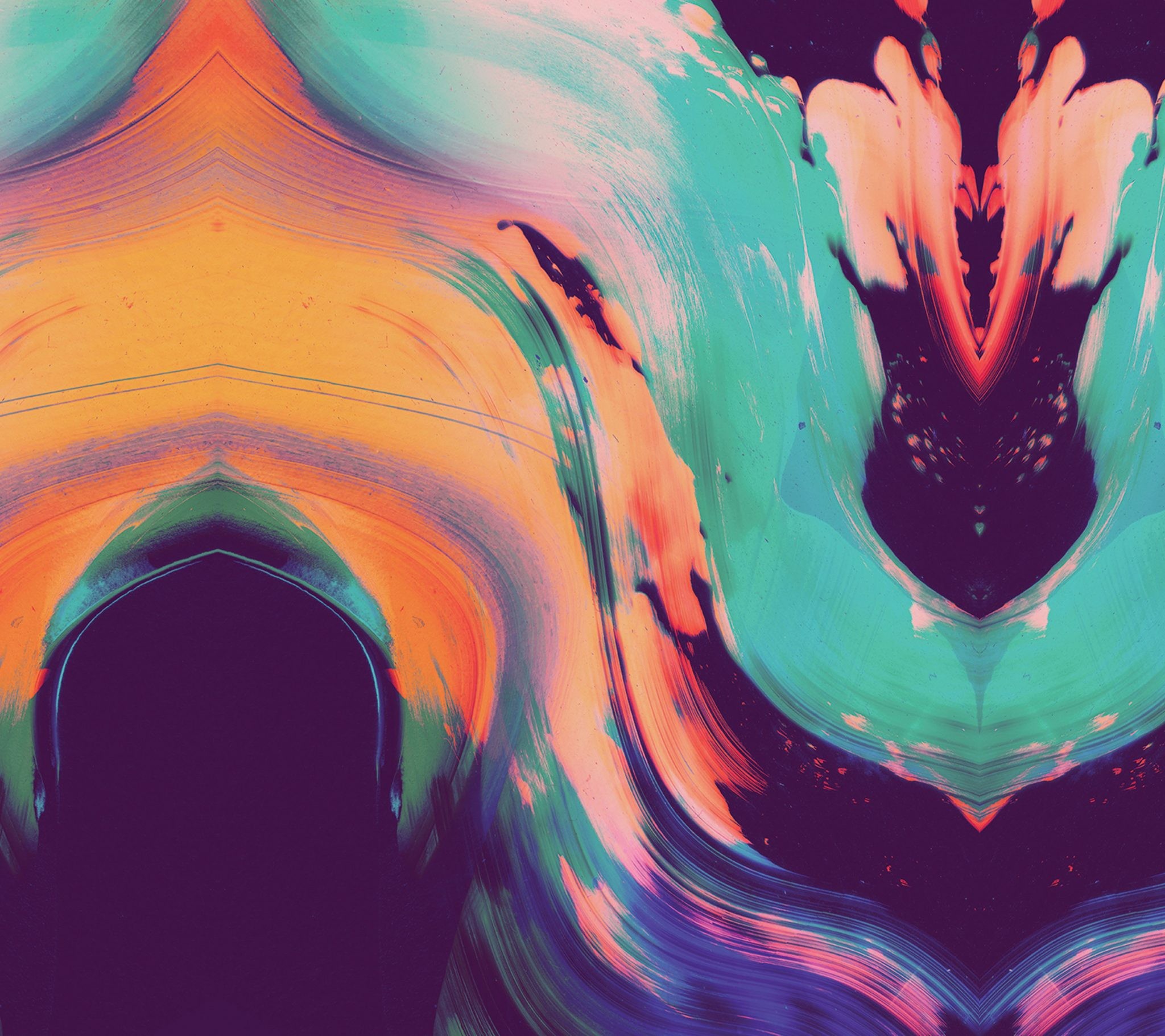 Astratto, Simmetria, Colori vivaci, Arte digitale, Full HD, sfondo per iPad e tablet