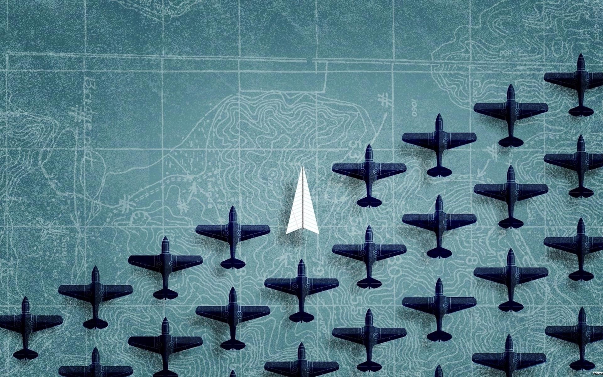 Aeroplano di carta, Aerei, Mappa, Distinguersi, 1920x1200, sfondo per PC