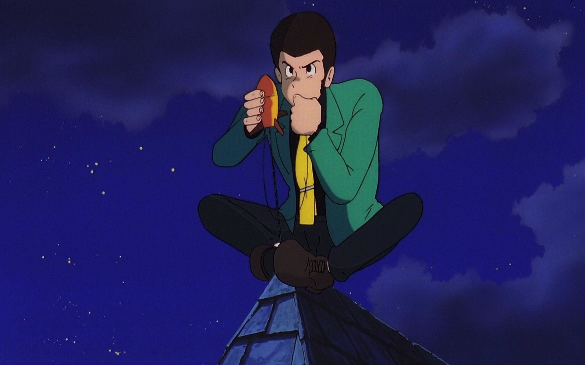 Lupin III, Notte, Tetto, Anime, 1920x1200, immagine di sfondo