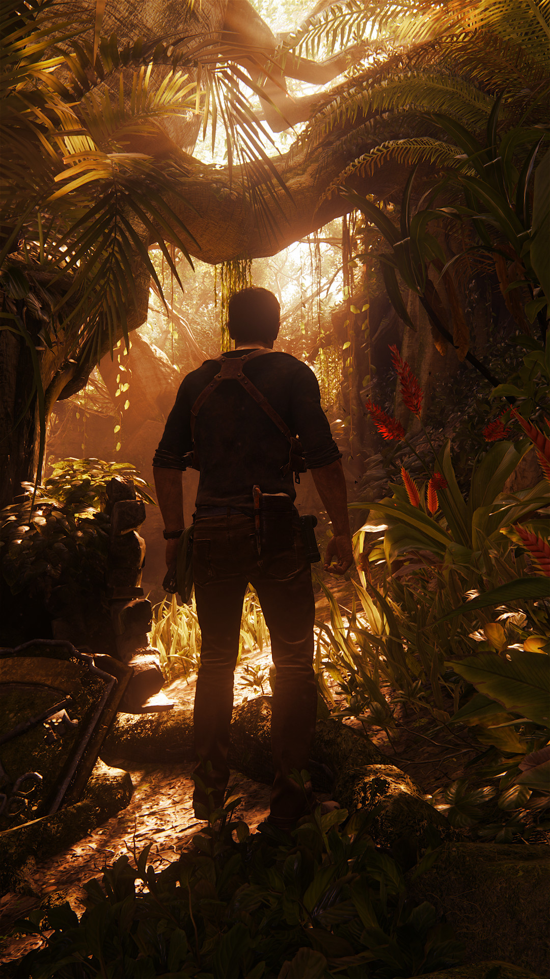 Nathan Drake, Uncharted 4, Grotta, Luce, 1080x1920, schermata di blocco iPhone