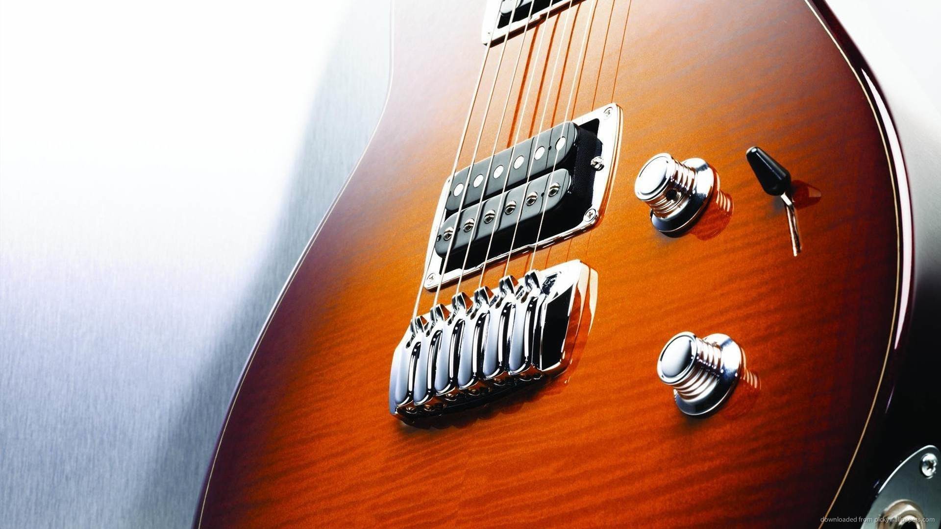 Chitarra elettrica, Sunburst, Pickup, Manopole, 1920x1080, immagine di sfondo