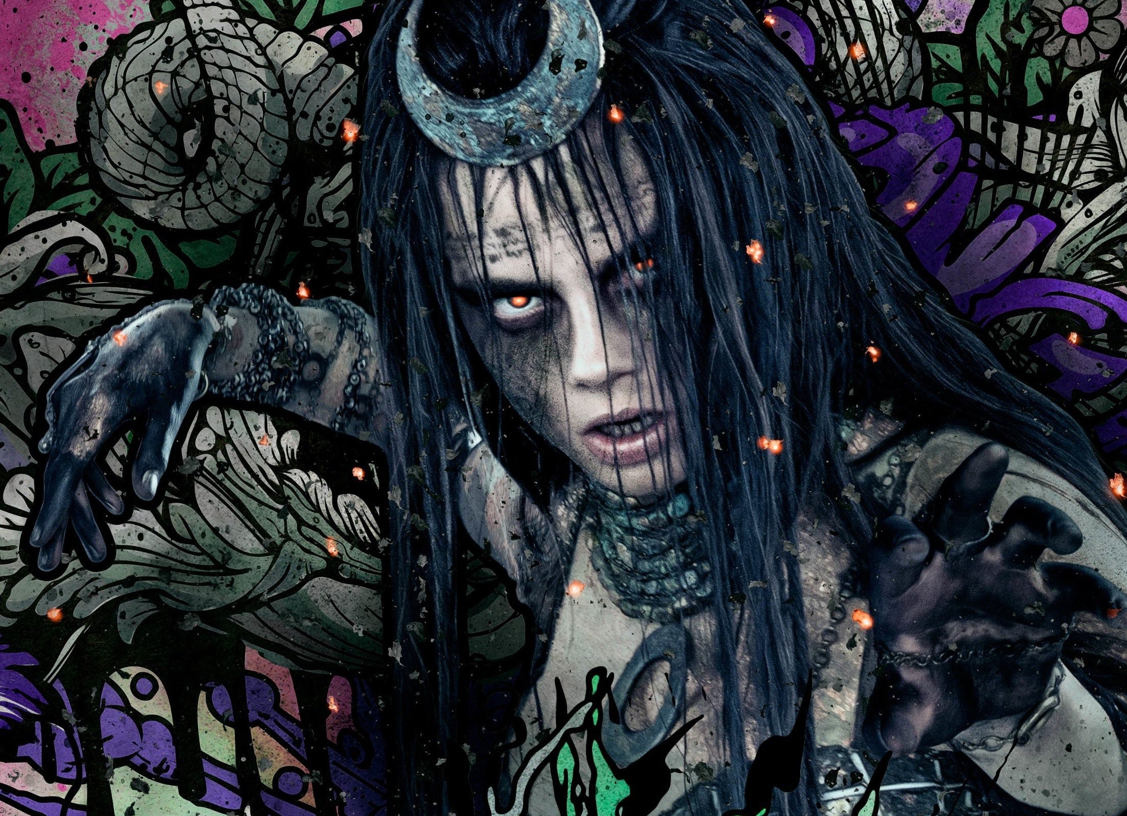 Enchantress, Cara Delevingne, Suicide Squad, Pop art, Full HD, sfondo per portatile