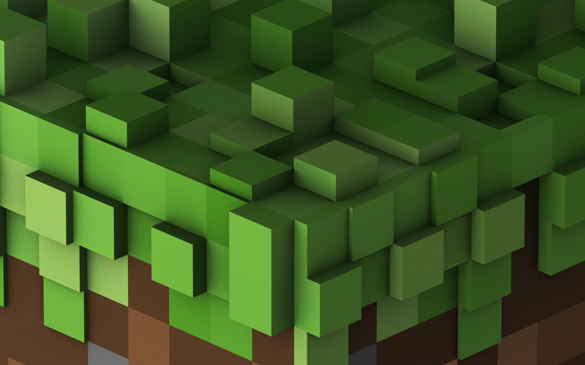 Minecraft, Blocco d'erba, Primo piano, Verde, 1920x1200, immagine di sfondo
