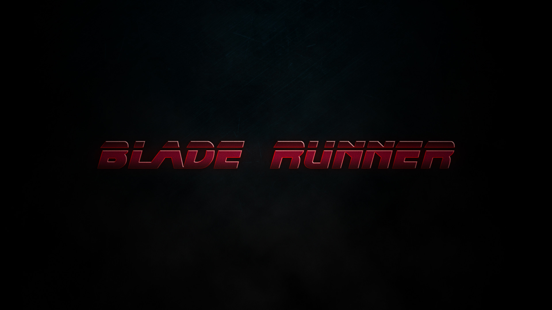 Blade Runner, Logo, Sfondo nero, Minimalista, Full HD, wallpaper desktop