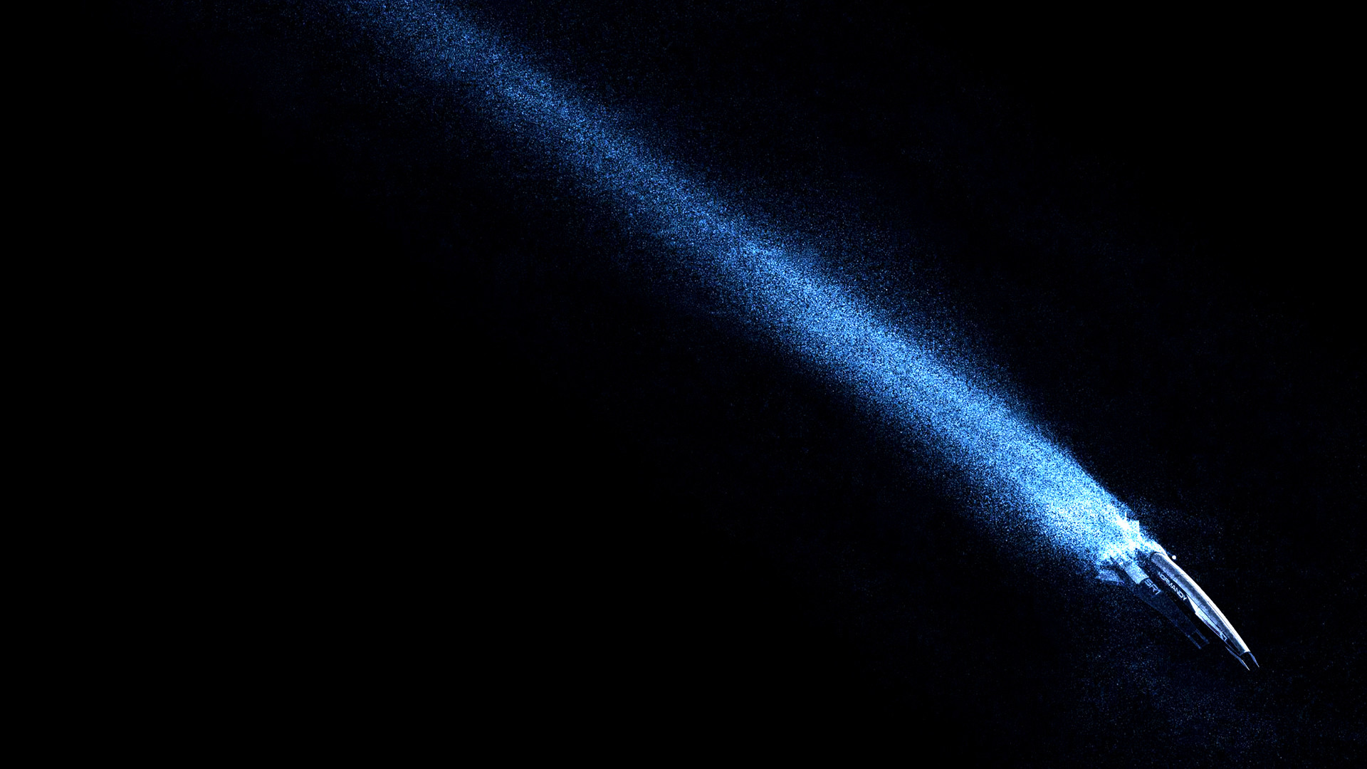 Normandy, Mass Effect, Spazio, Sfondo nero, Full HD, wallpaper per PC