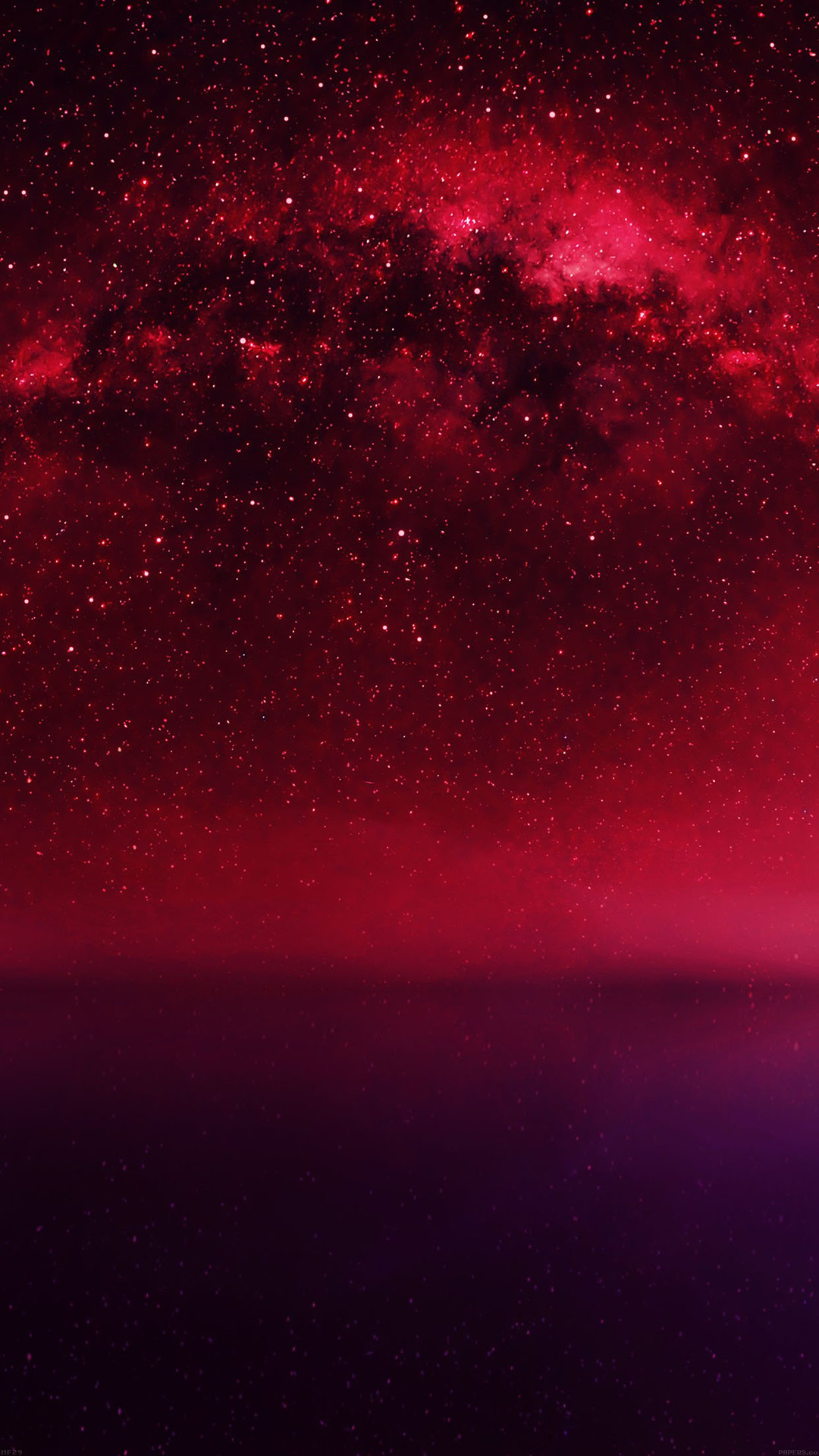 Via Lattea, Rosso, Cielo stellato, Spazio, schermata di blocco iPhone 6