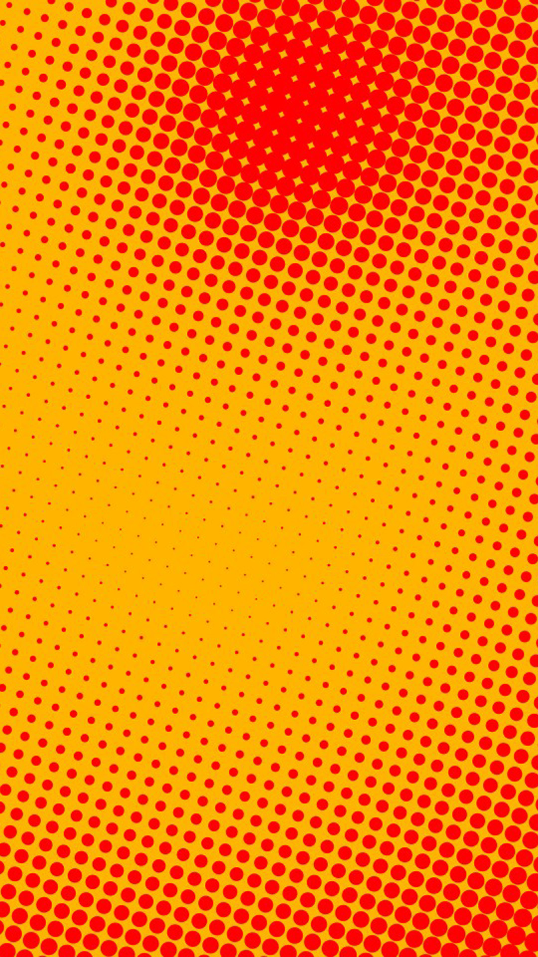 Retino, Puntini, Arancione e rosso, Pop art, Full HD, sfondo per iPhone e Android