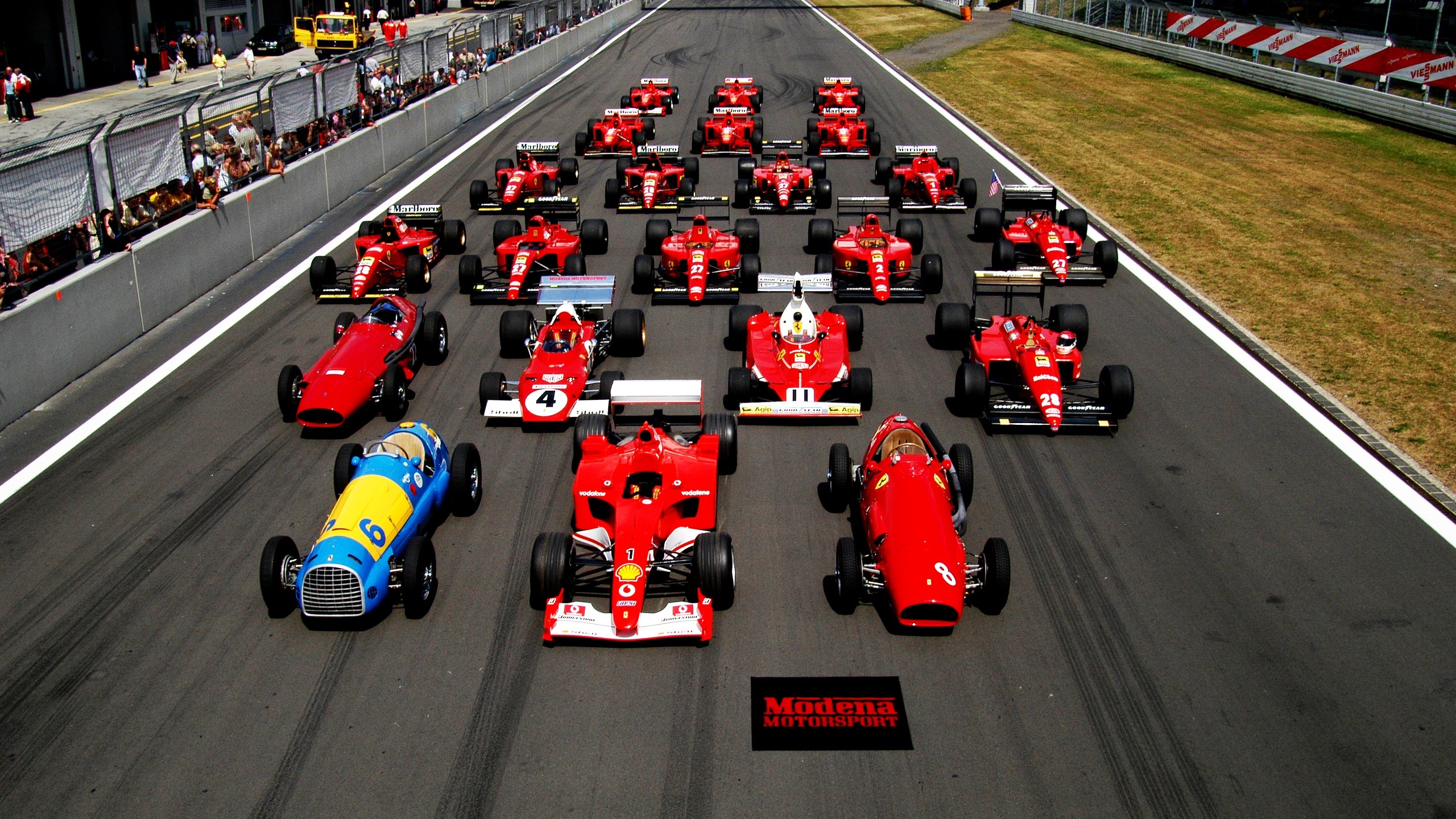 Ferrari, Formula 1, Monoposto storiche, Pista, Collezione, 2560x1440, sfondo per PC