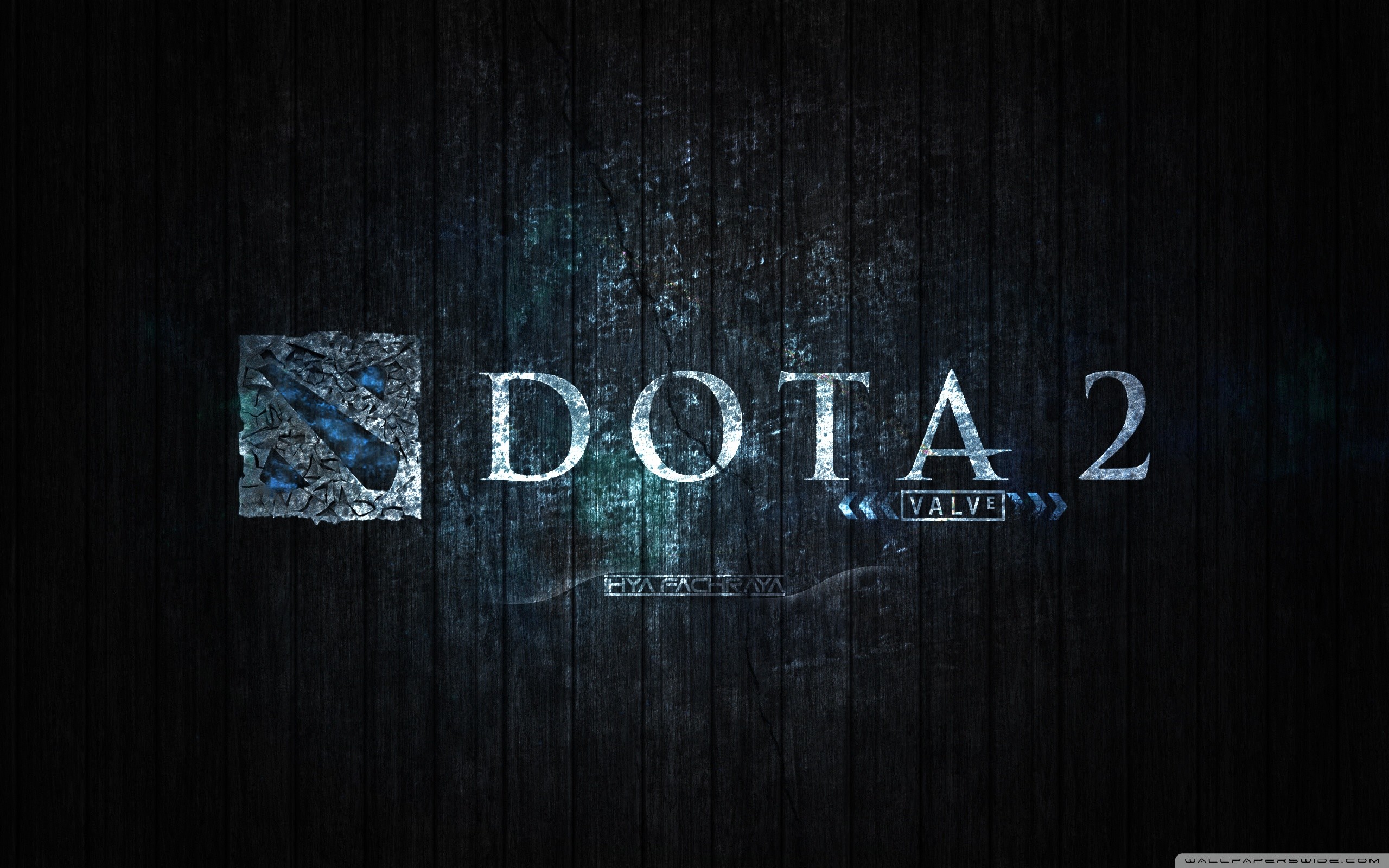 Dota 2, Logo, Valve, Blu scuro, 2560x1600, sfondo MacBook Pro