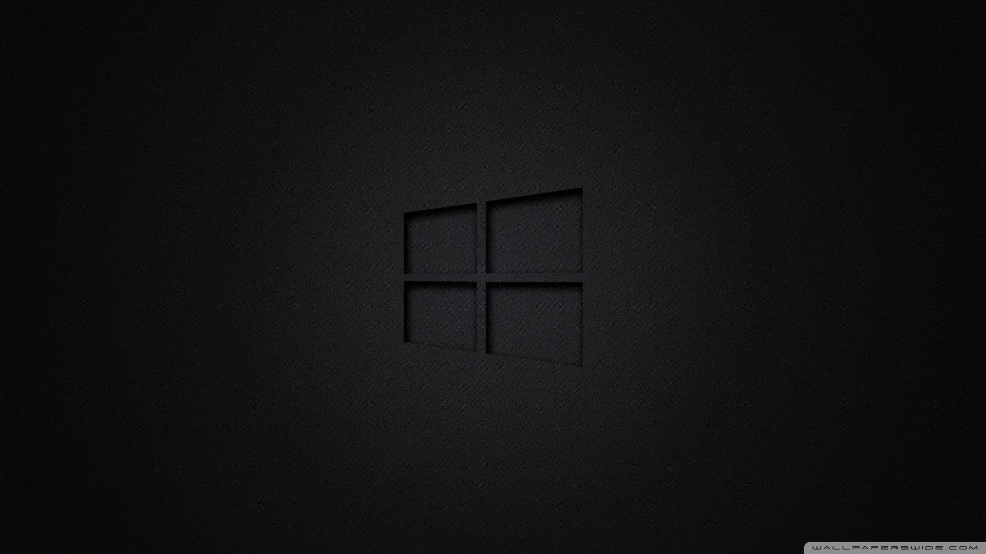 Logo Windows, Grigio scuro, Minimal, Full HD, sfondo desktop