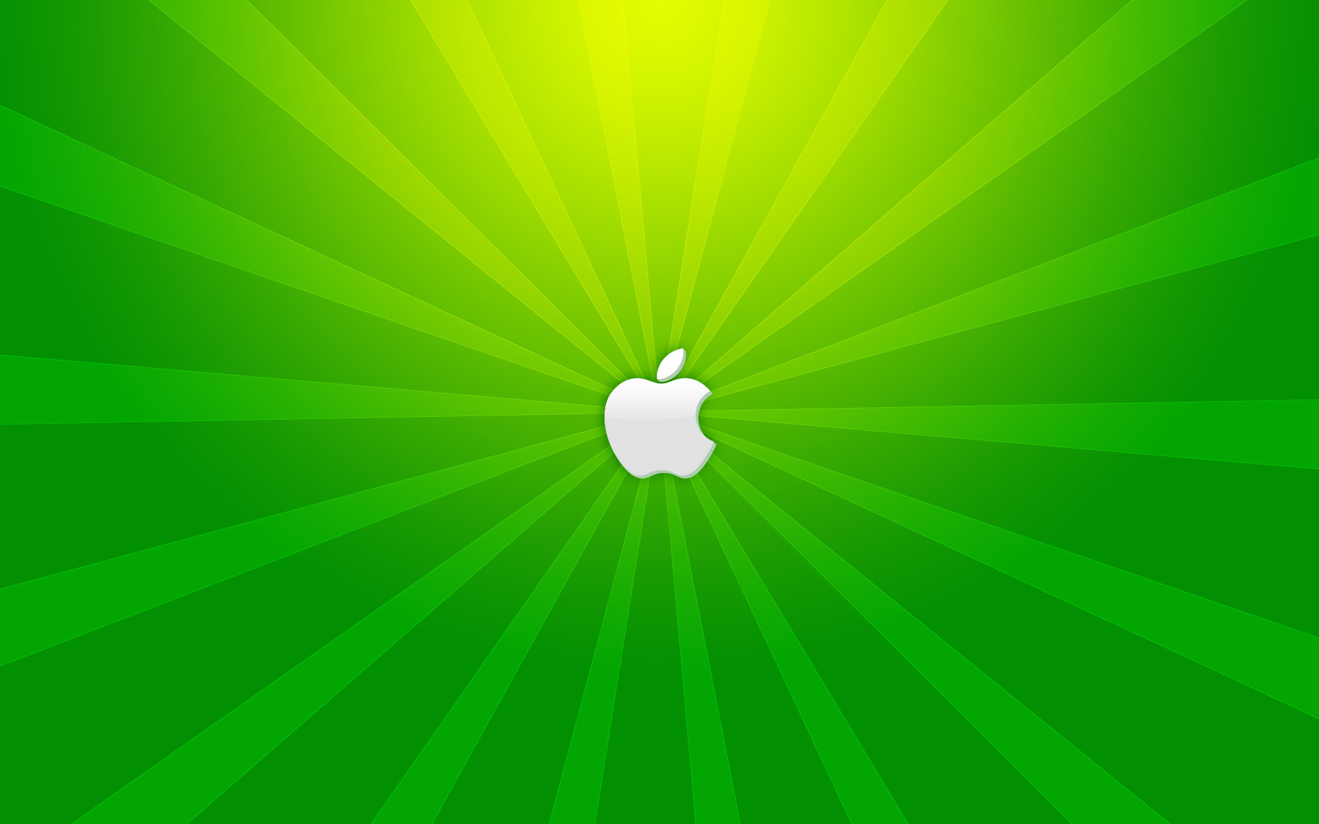 Logo Apple, Apple, Raggi, Verde, 1920x1200, immagine di sfondo