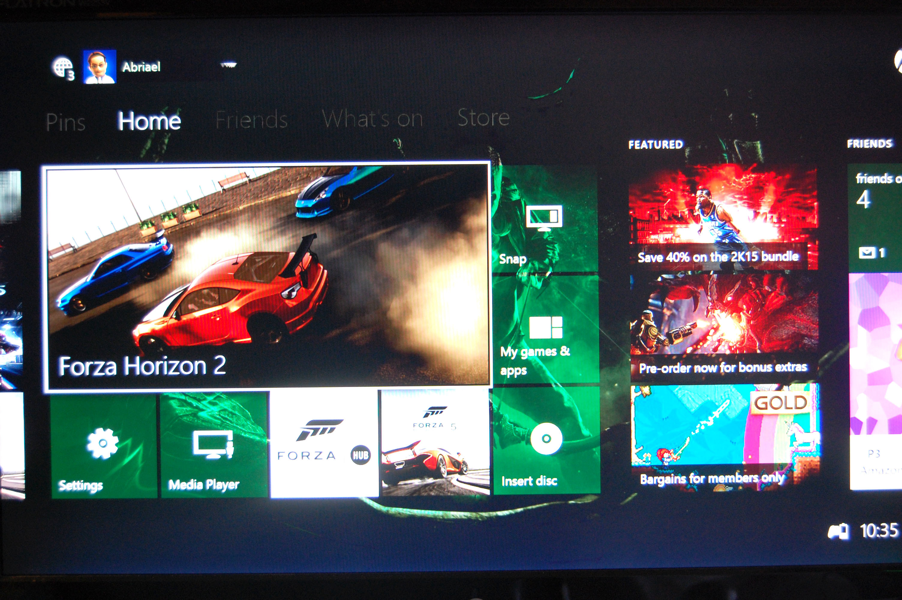 Xbox One, Dashboard, Forza Horizon 2, Interfaccia, 2K, wallpaper per computer
