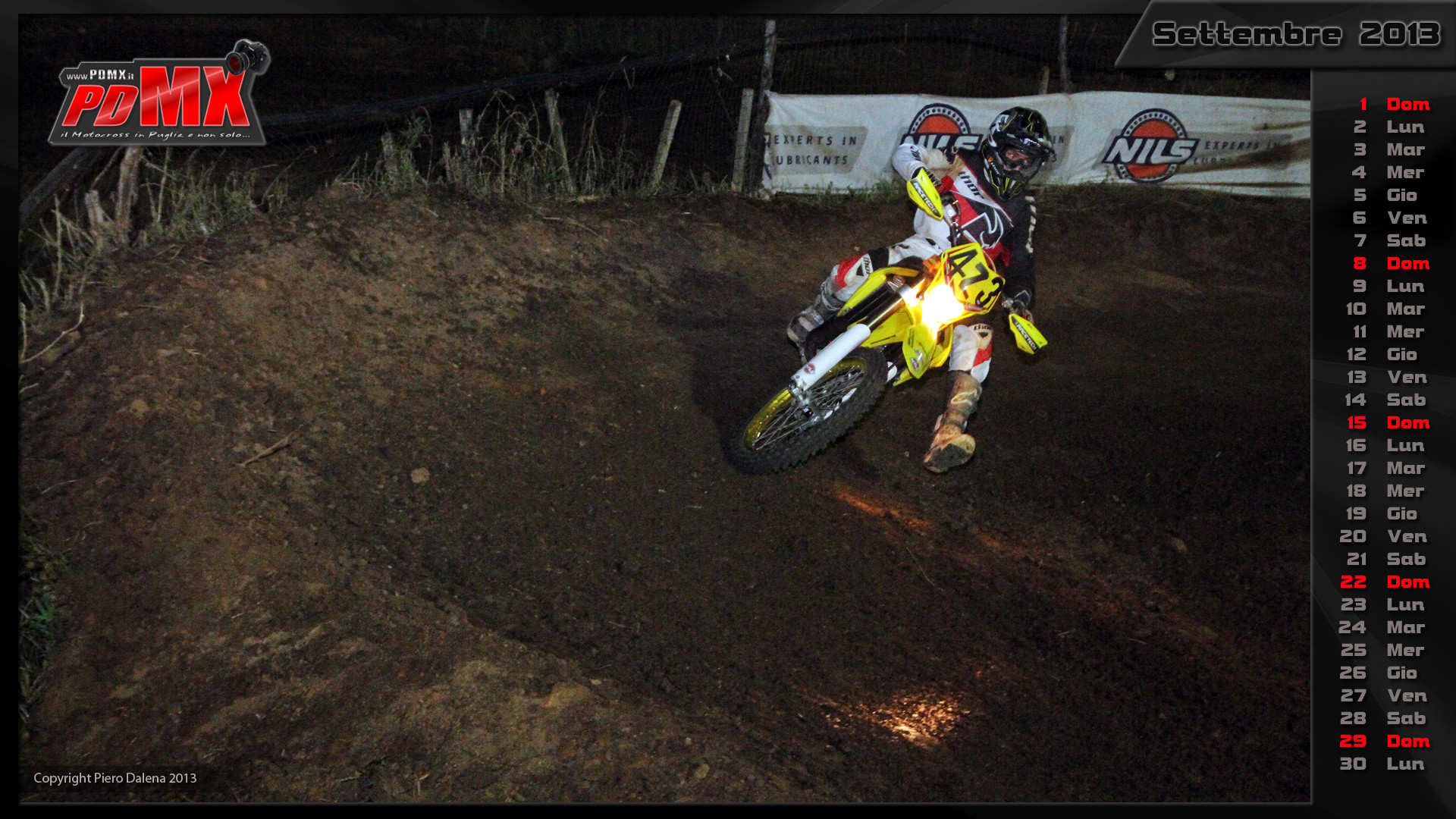 Suzuki RM-Z, Motocross, Calendario, Settembre 2013, Curva, Full HD, wallpaper per PC