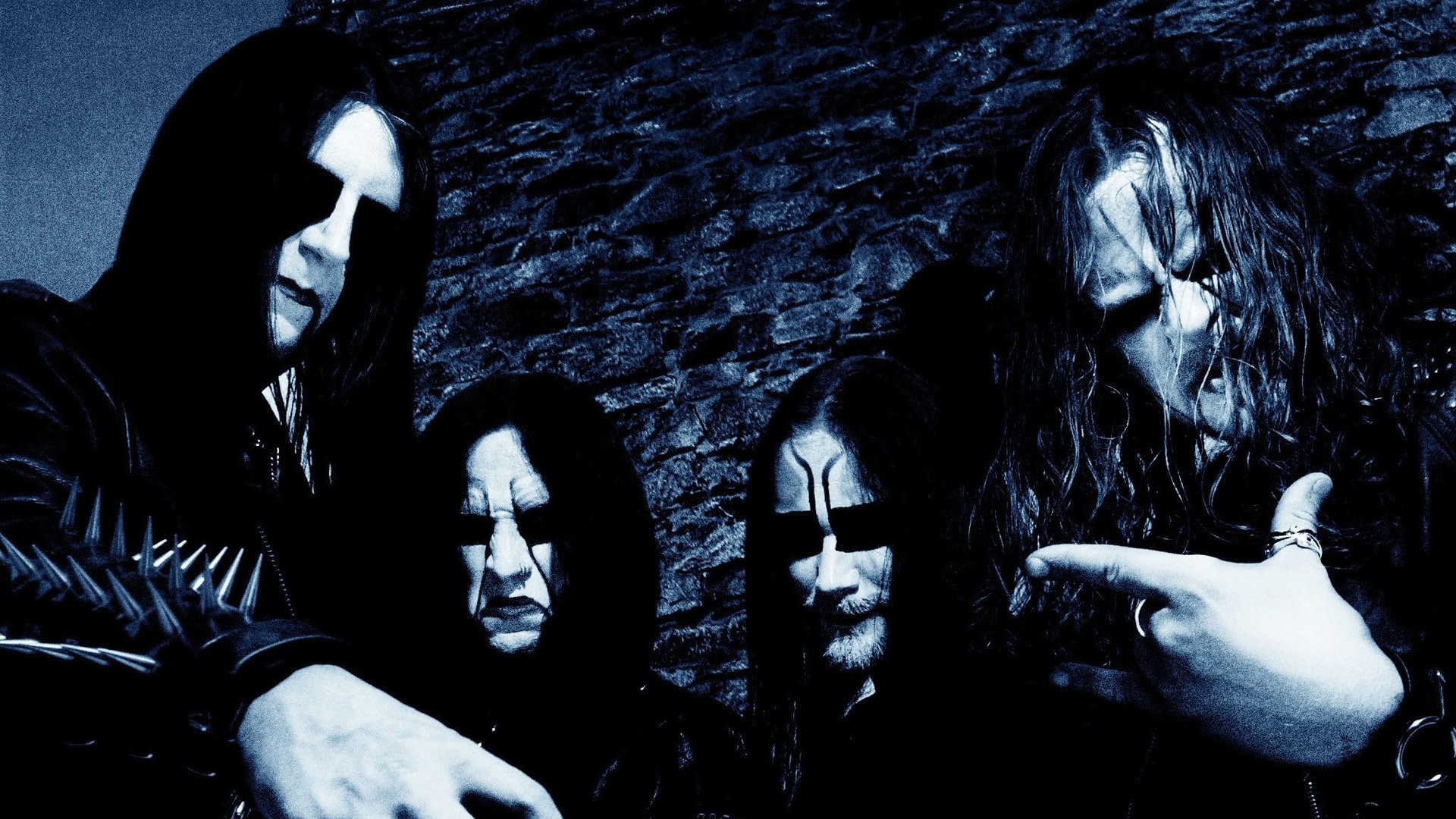 Black metal, Corpse paint, Band, Blu, 1920x1080, immagine di sfondo
