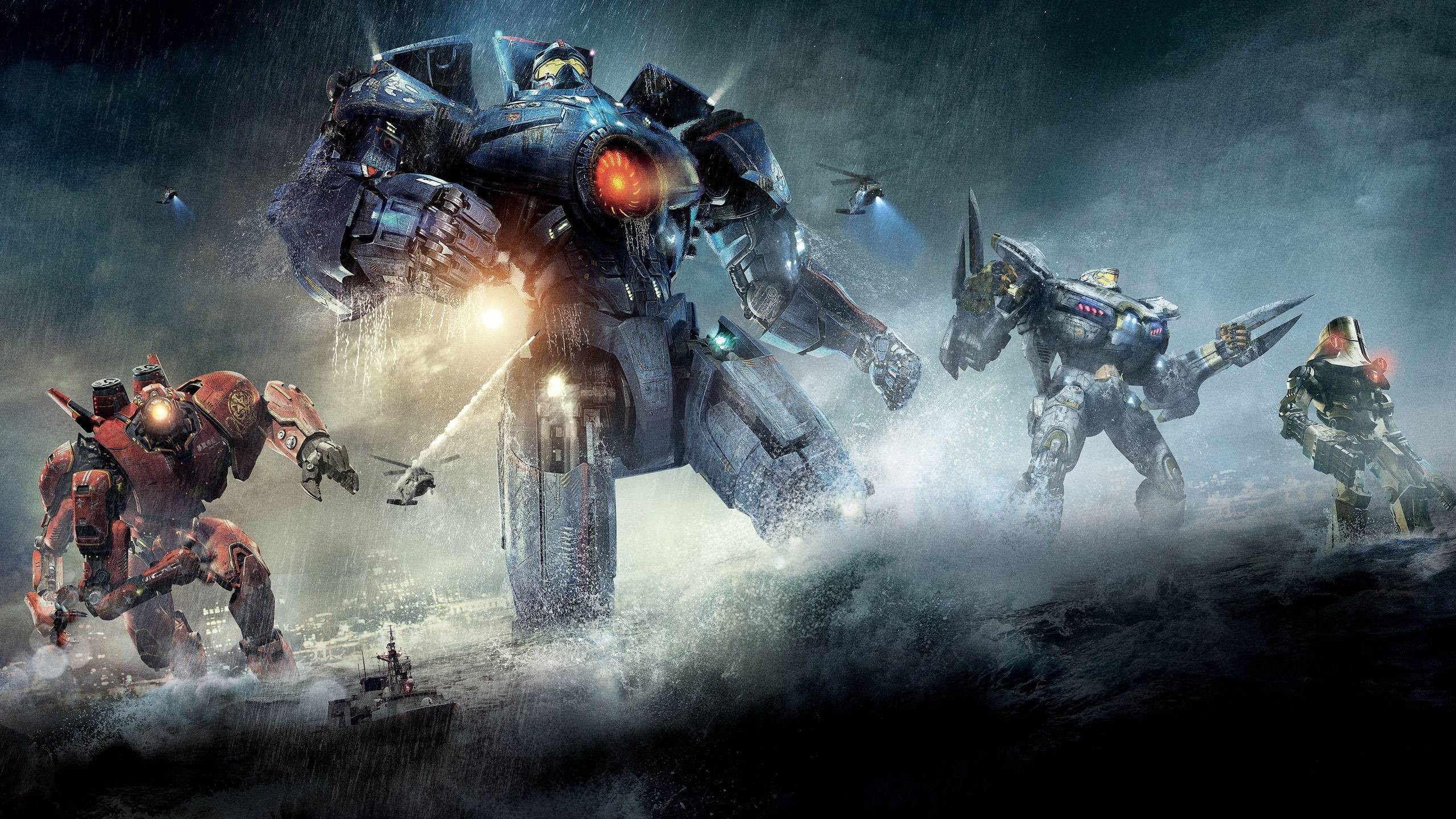 Pacific Rim, Gipsy Danger, Jaeger, Robot giganti, 2K, sfondo per portatile