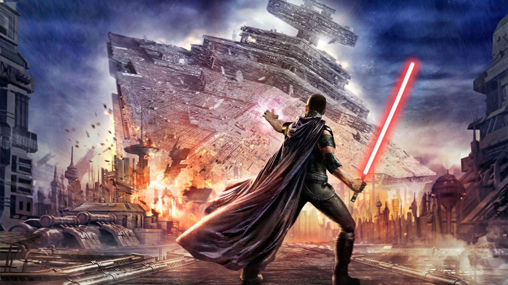 Starkiller, Il potere della Forza, Star Destroyer, Spada laser, Full HD, sfondo Windows 11