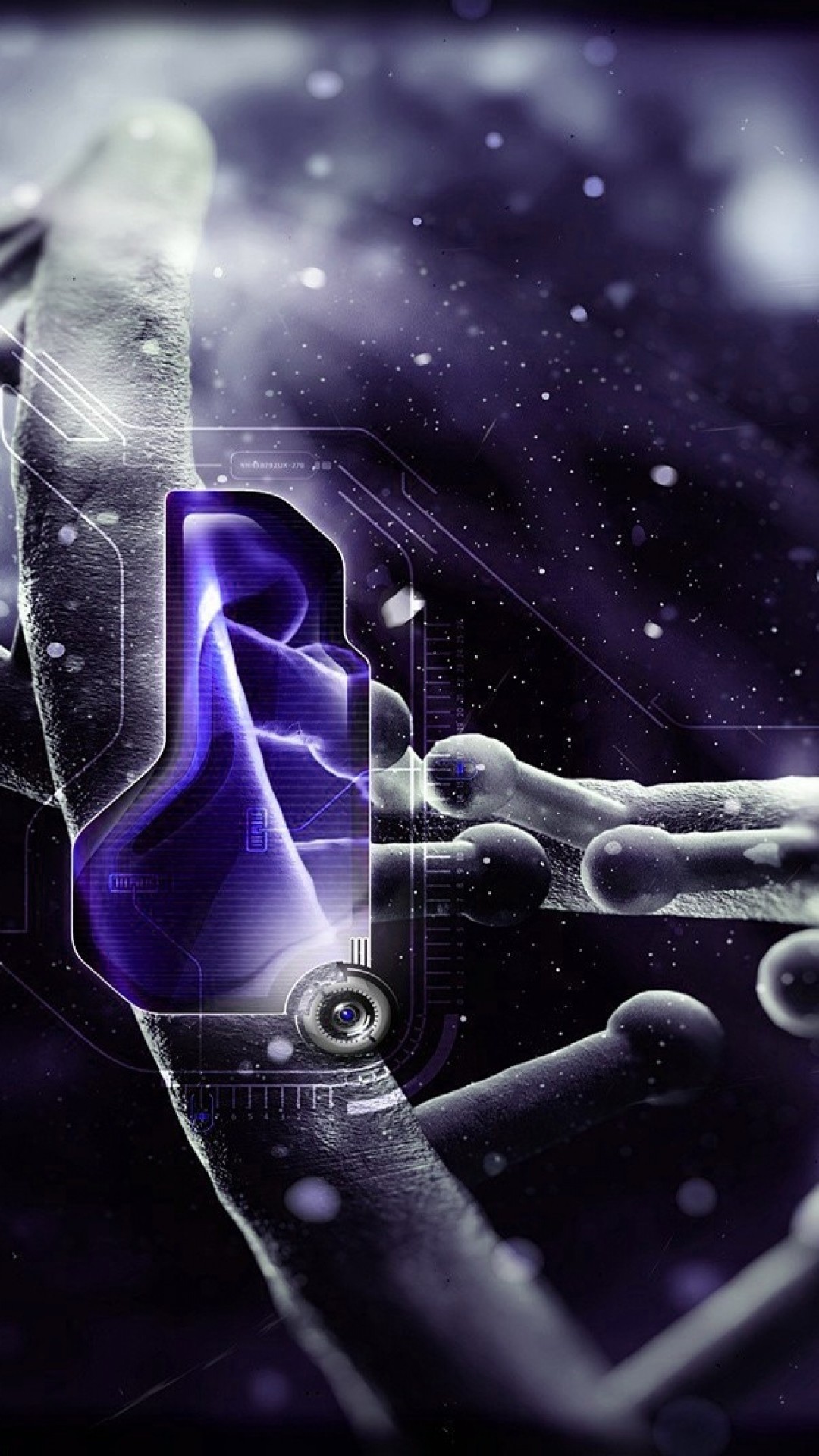 DNA, Doppia elica, Viola, Full HD, schermata di blocco del cellulare
