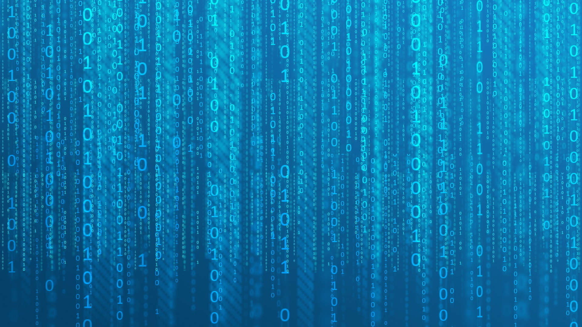 Codice binario, Matrix, Blu, Digitale, 1920x1080, immagine di sfondo