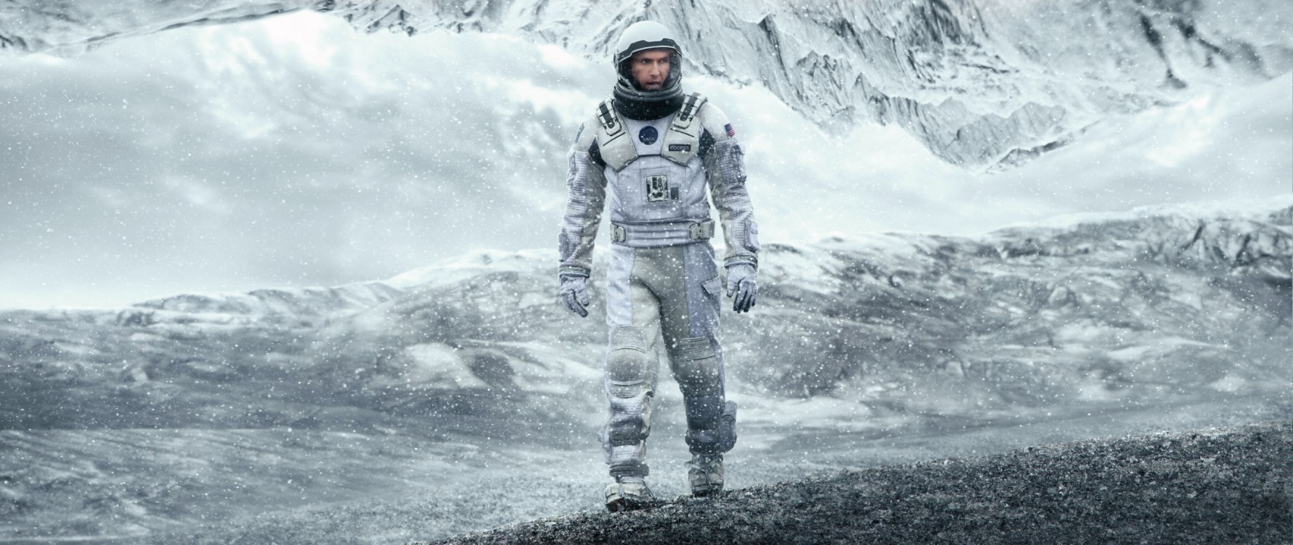 Interstellar, Matthew McConaughey, Pianeta di Mann, Ghiaccio, 2560x1080, sfondo per PC