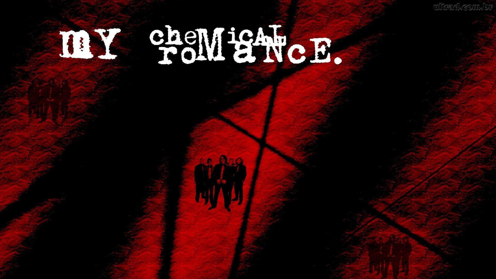 My Chemical Romance, Band, Logo, Rosso, Full HD, immagine di sfondo PC