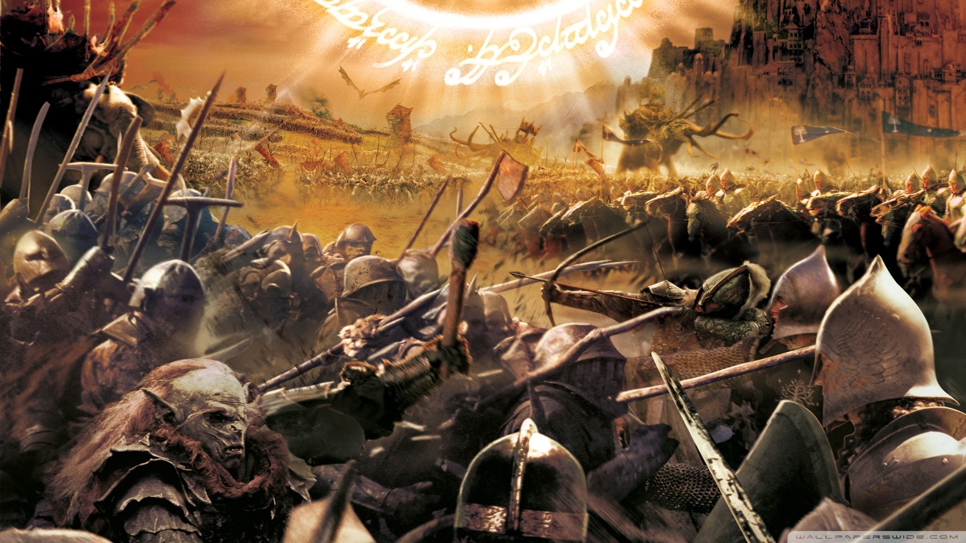 Il Signore degli Anelli, Esercito, Battaglia, 1920x1080, sfondo per PC