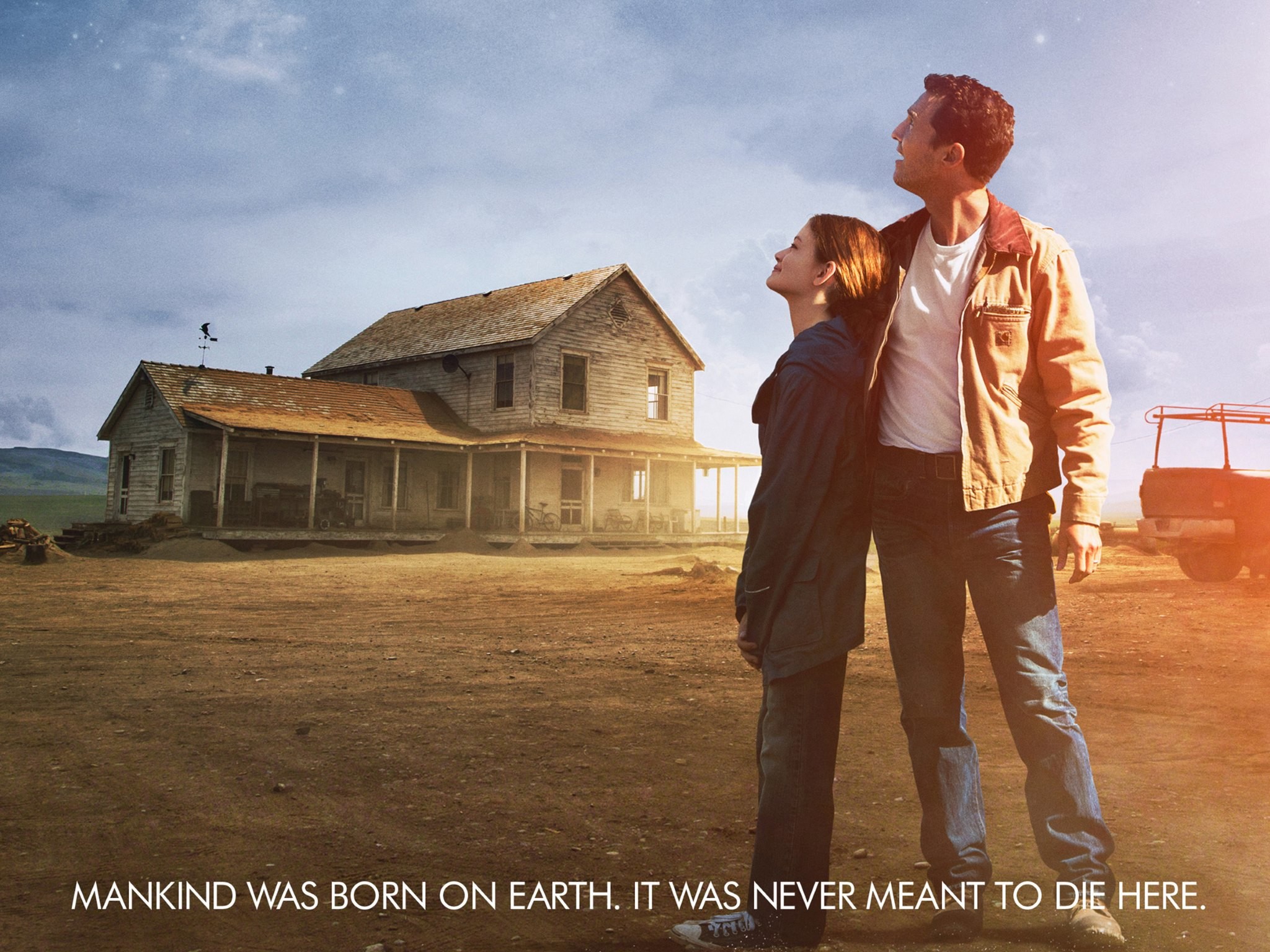 Interstellar, Matthew McConaughey, Mackenzie Foy, Fattoria, Locandina, sfondo per iPad