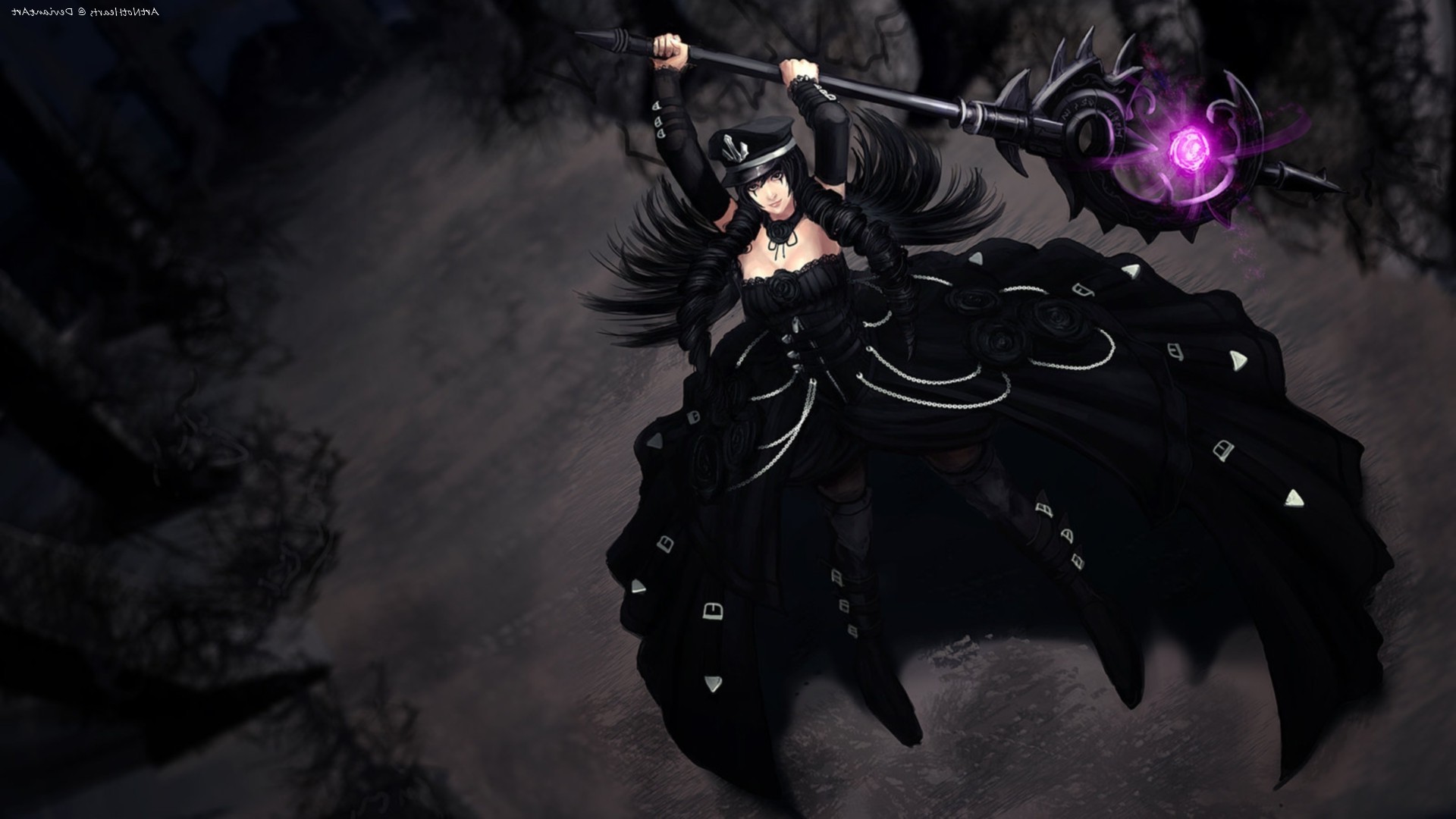 League of Legends, Abito nero, Scuro, Full HD, sfondo per PC