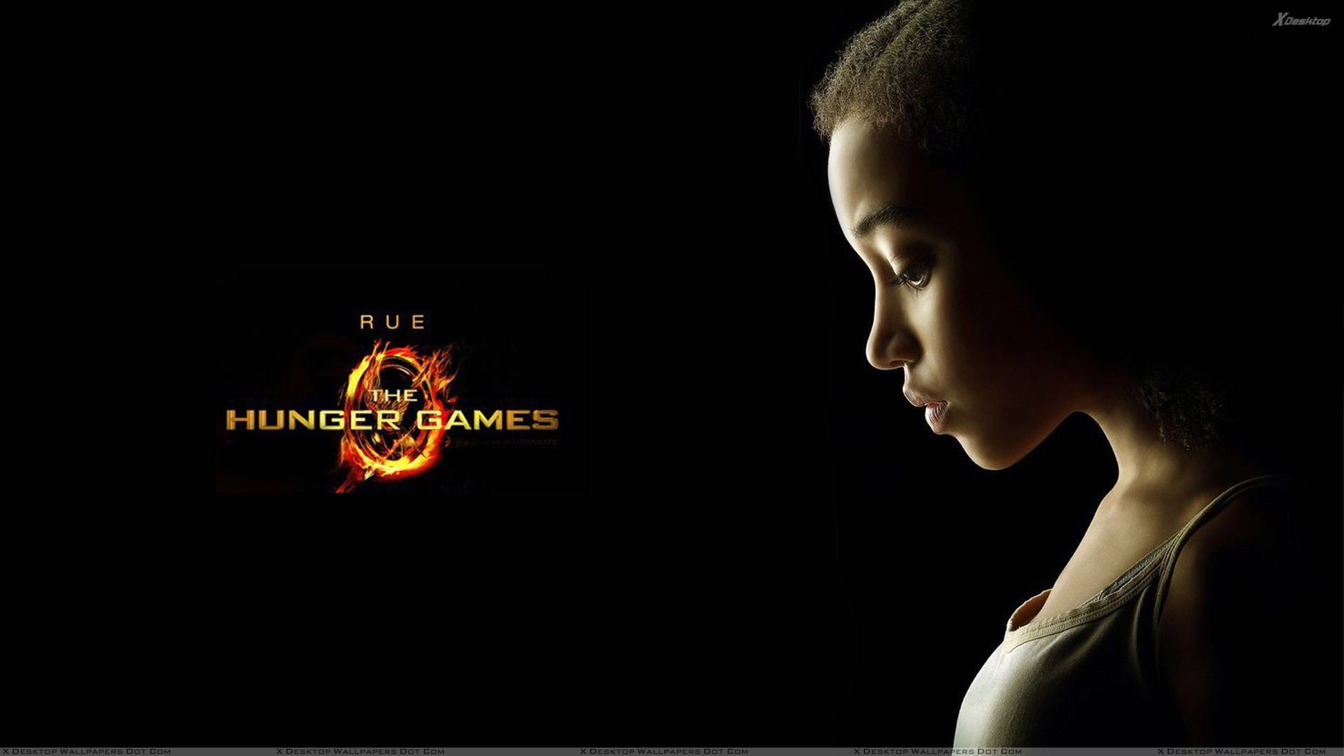 Amandla Stenberg, Rue, Hunger Games, Profilo, Full HD, sfondo desktop